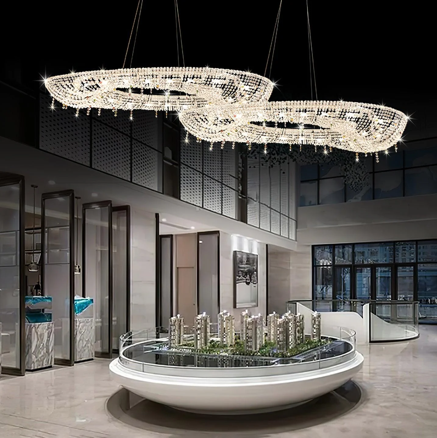 Aeliora Embellished Crystal Pendant Light - Image 23