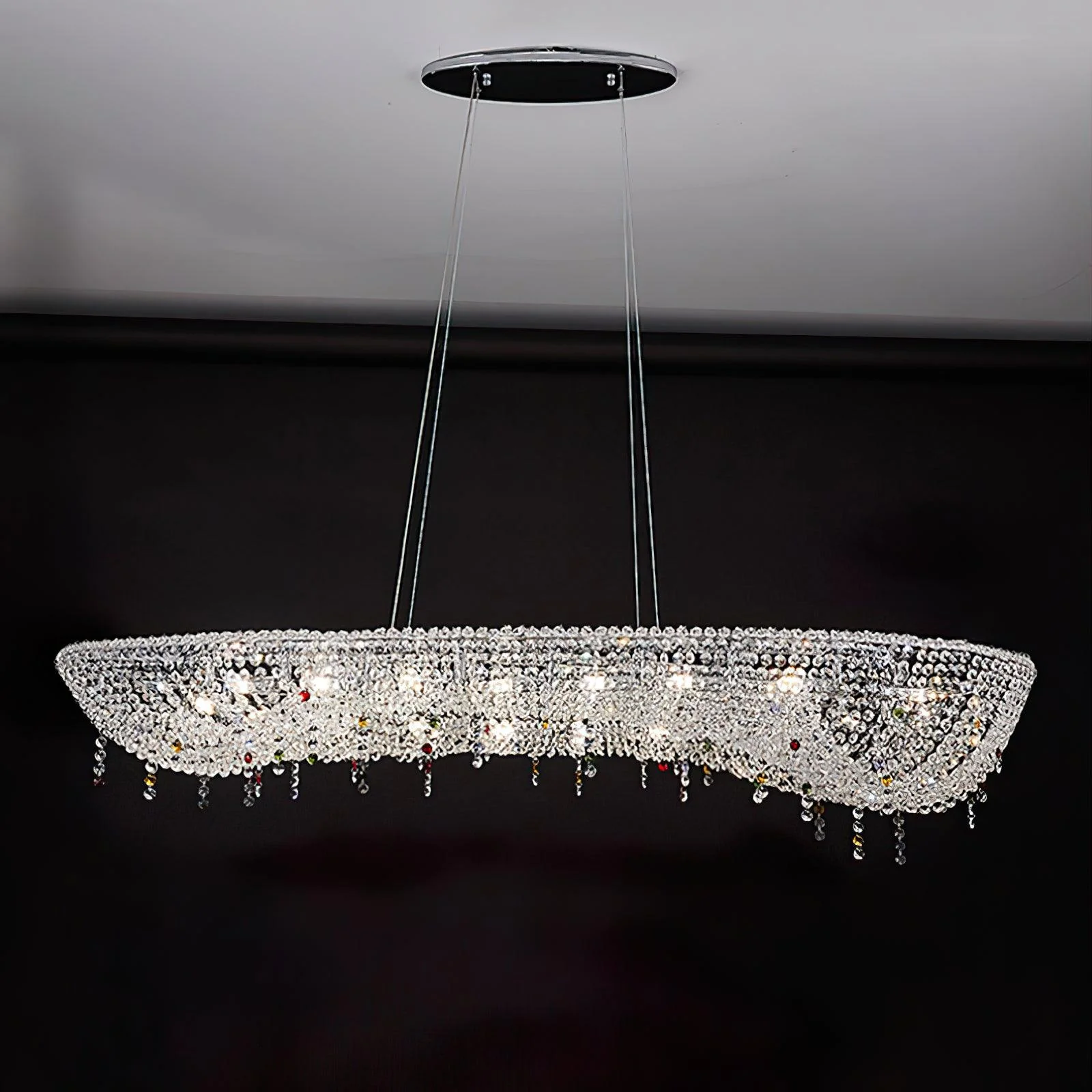 Aeliora Embellished Crystal Pendant Light - Image 26