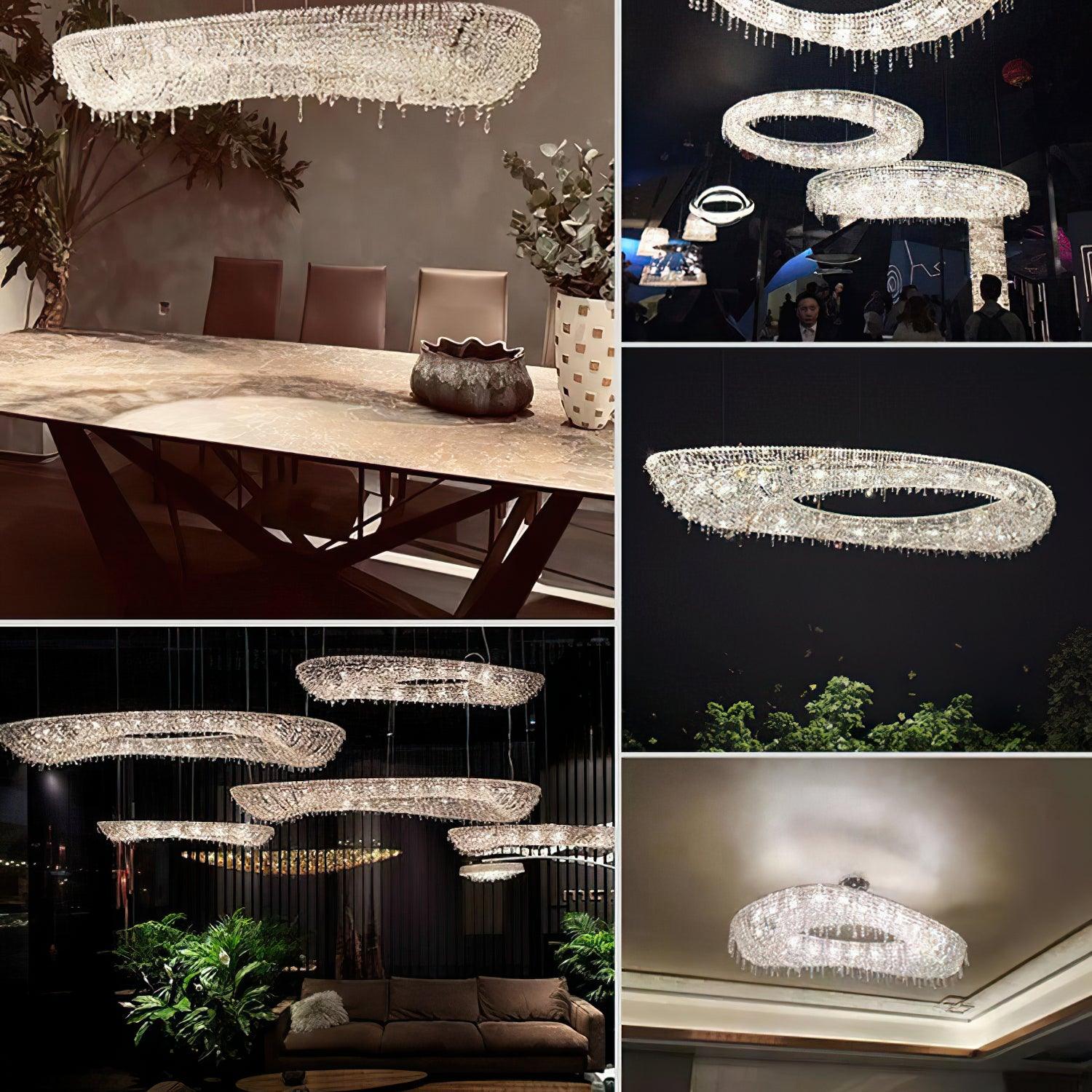Aeliora Embellished Crystal Pendant Light - Image 35