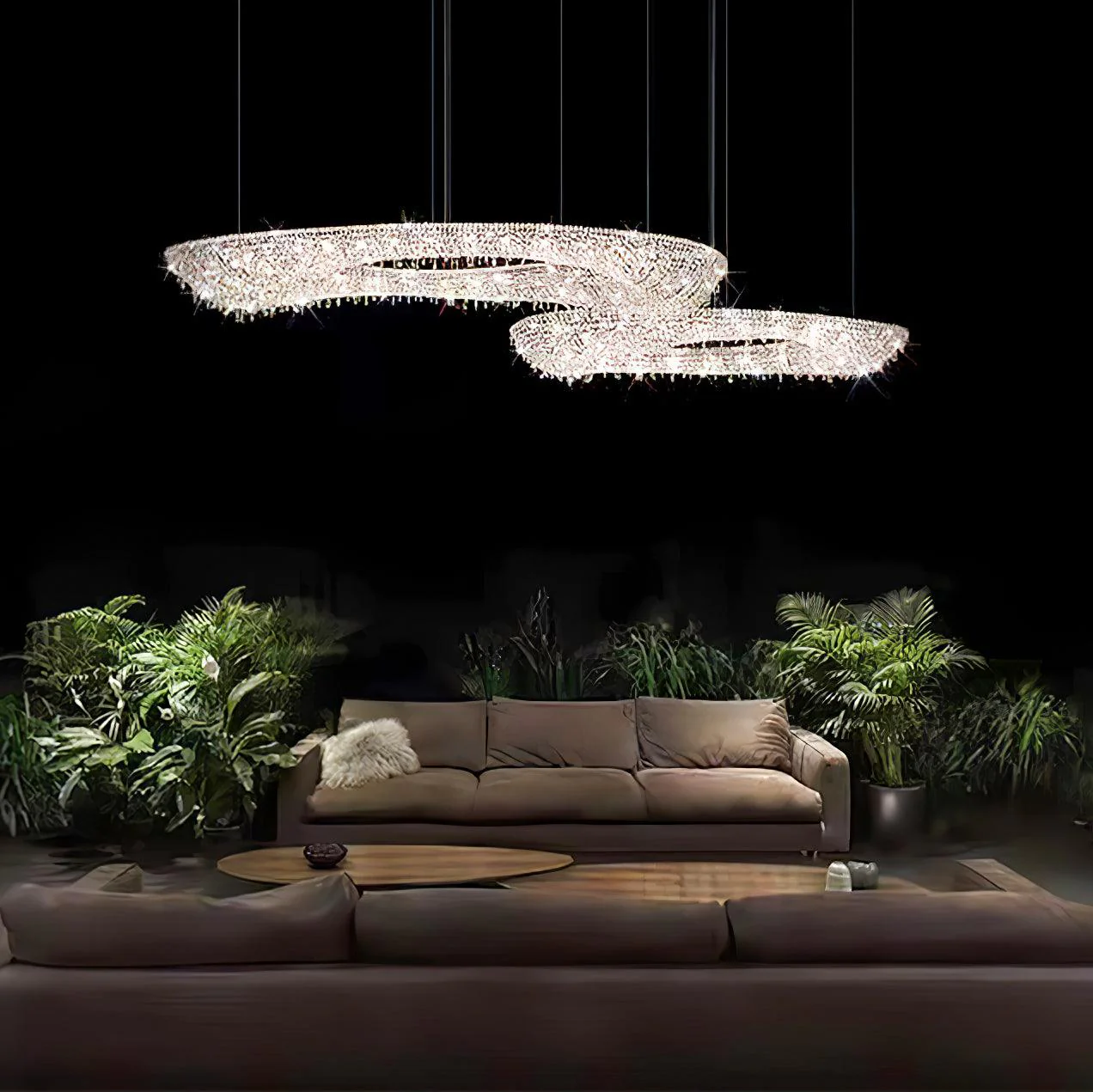 Aeliora Embellished Crystal Pendant Light - Image 37