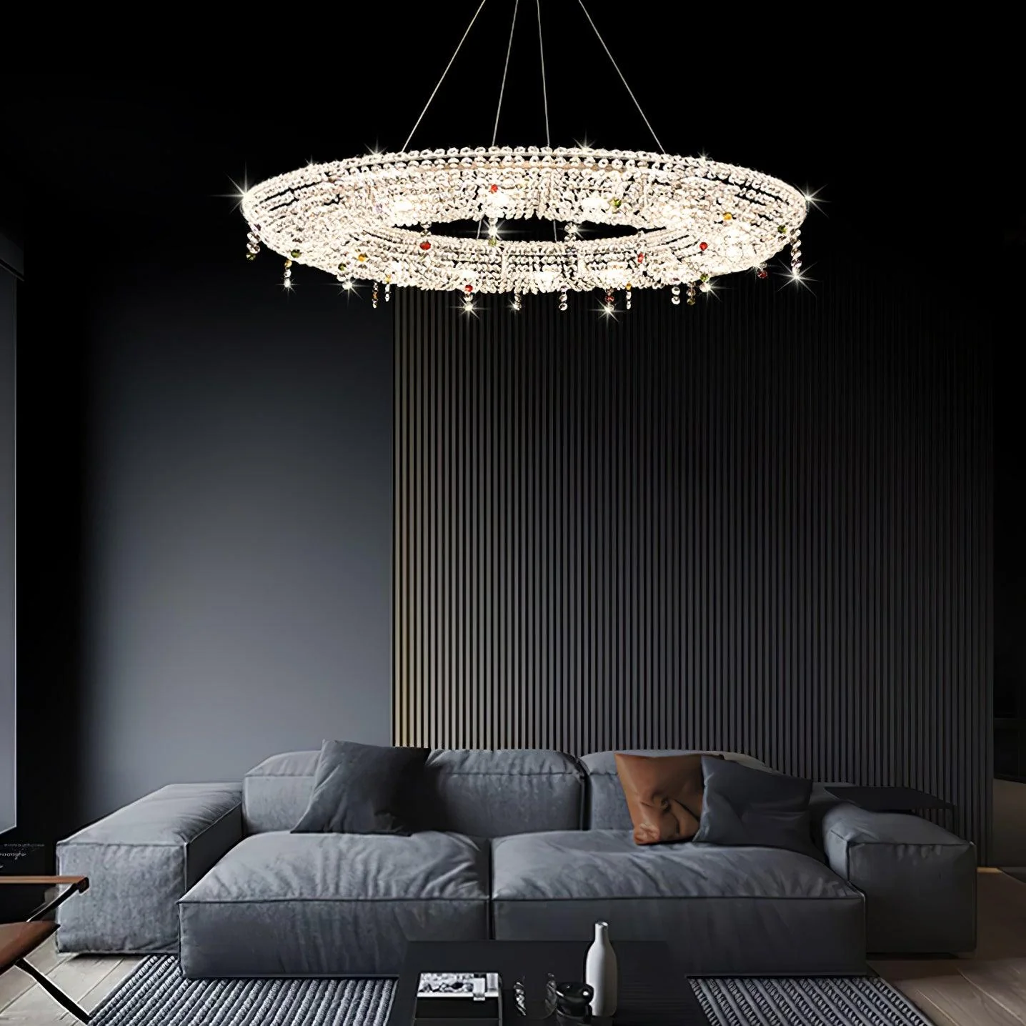 Aeliora Embellished Crystal Pendant Light - Image 8