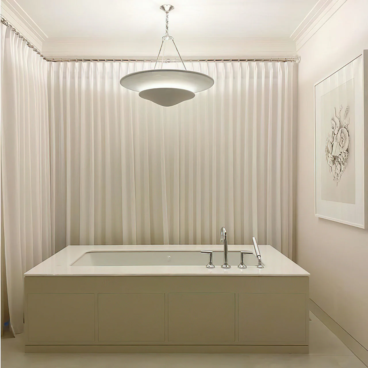 Aerin Contemporary Brass Chandelier - Image 10