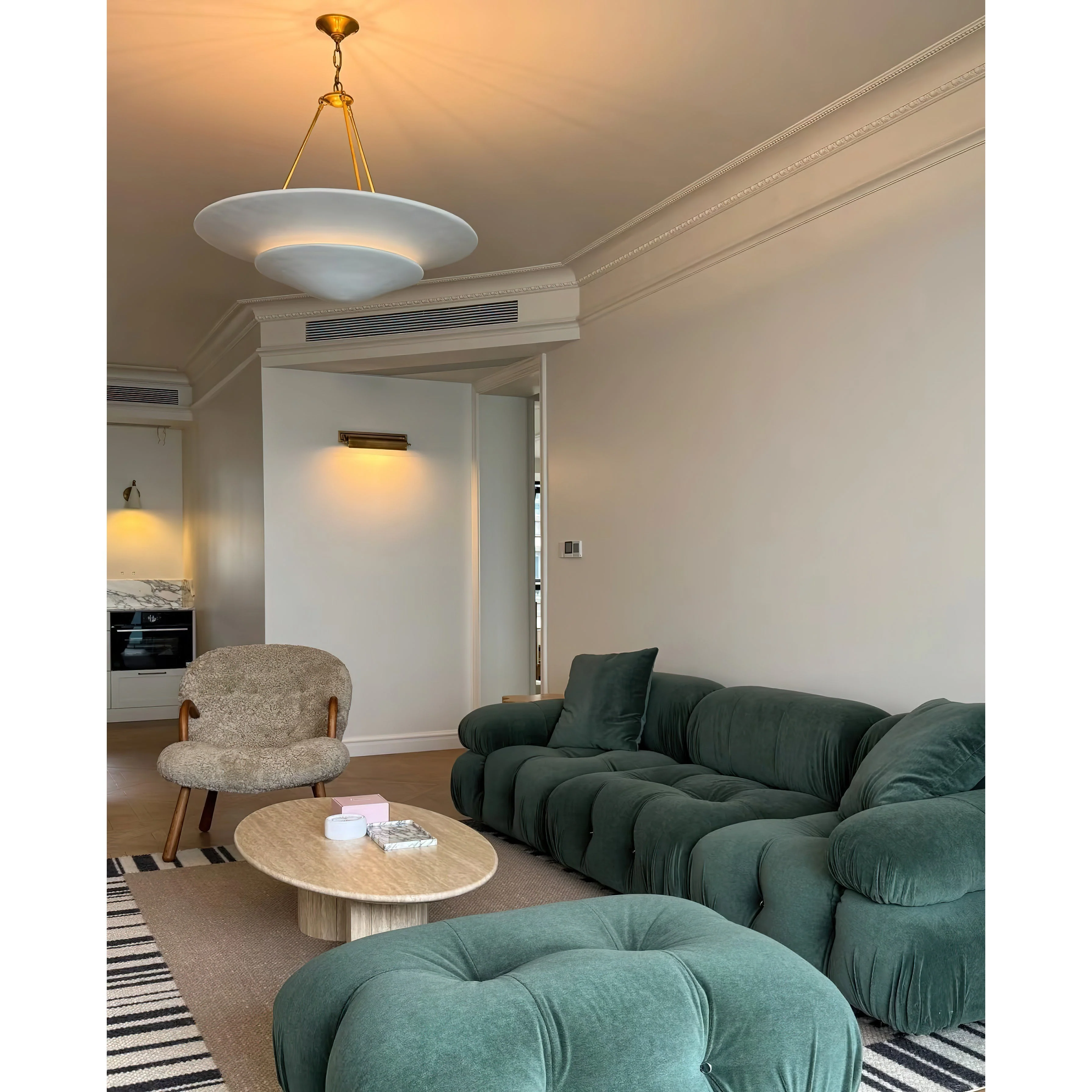 Aerin Contemporary Brass Chandelier - Image 19