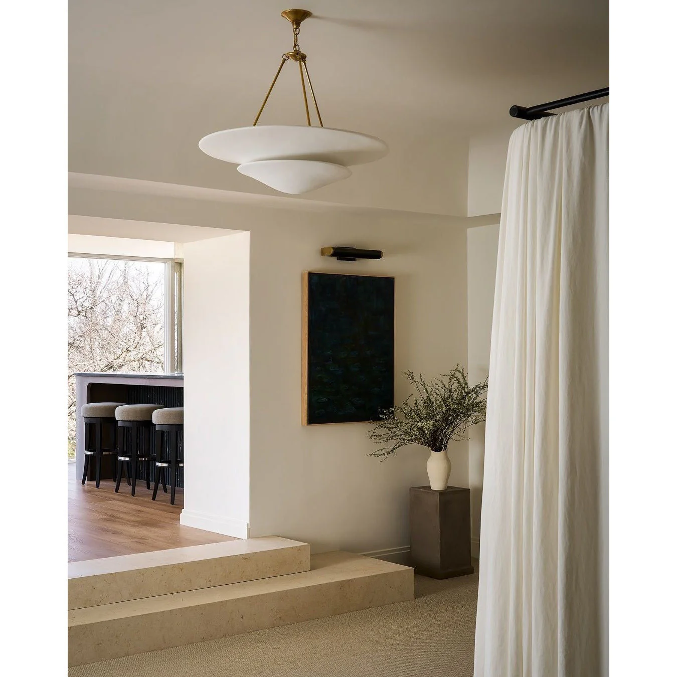 Aerin Contemporary Brass Chandelier - Image 24