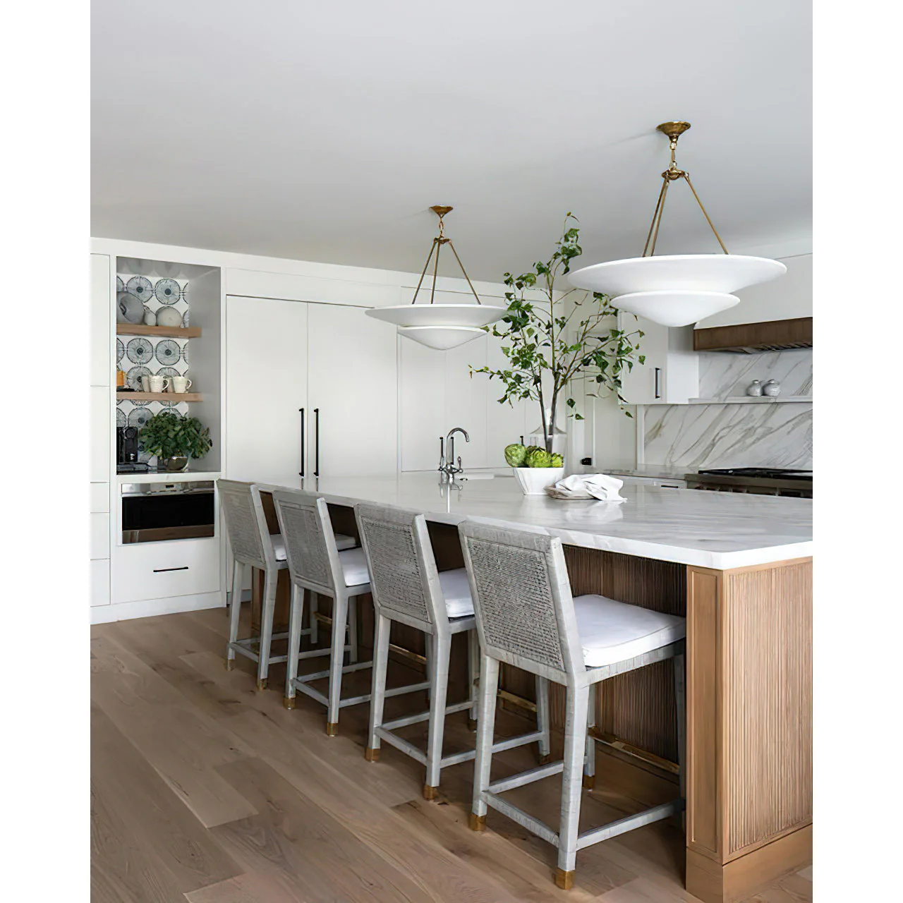 Aerin Contemporary Brass Chandelier - Image 35