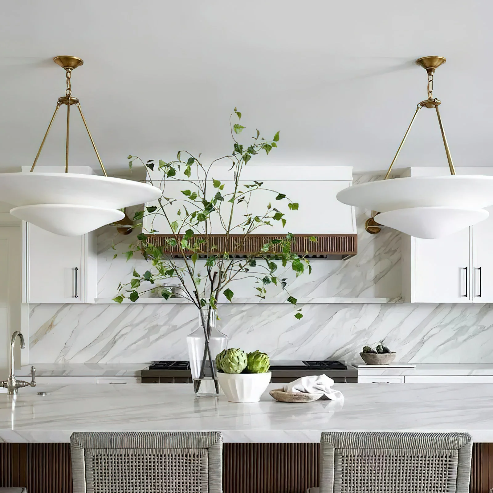 Aerin Contemporary Brass Chandelier - Image 5
