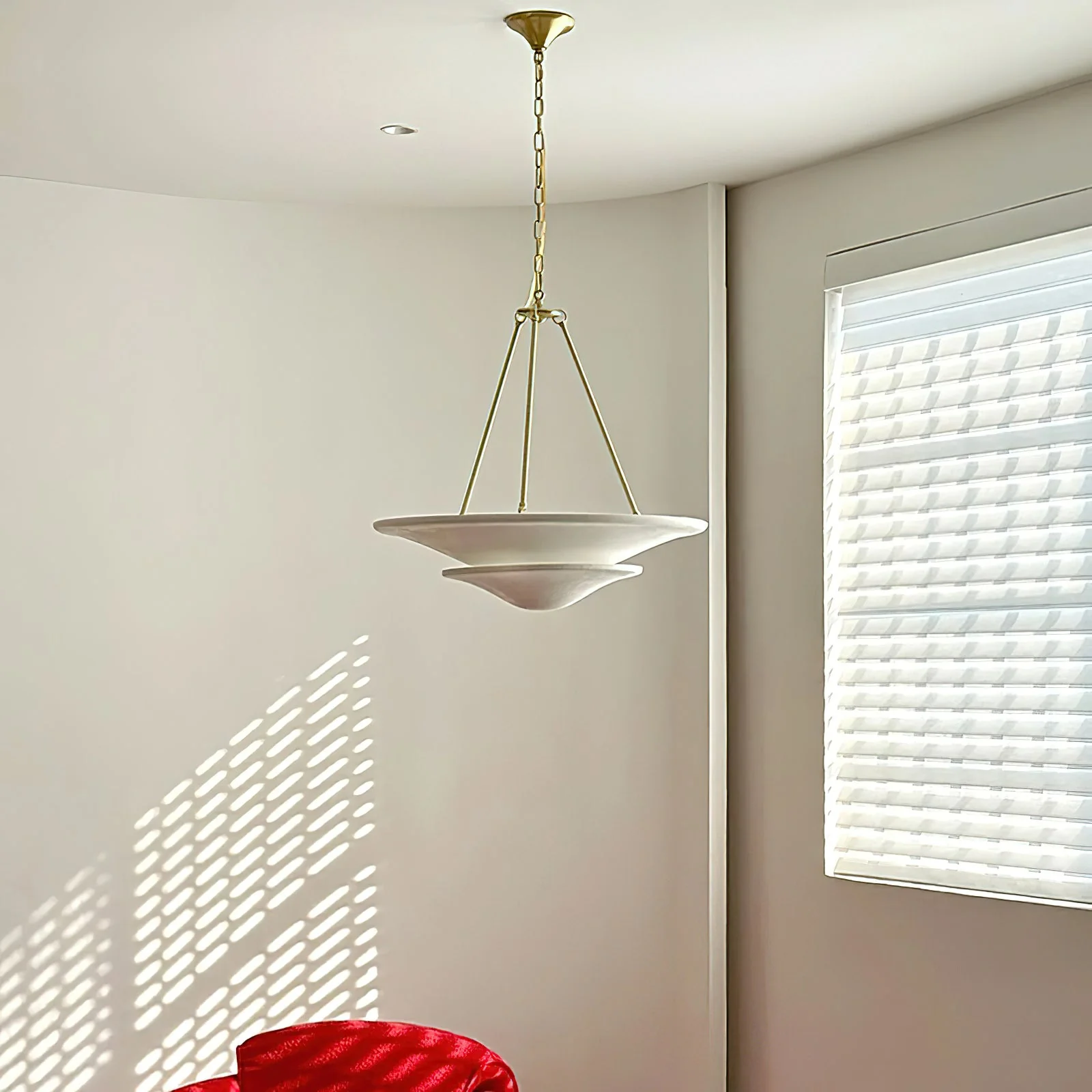Aerin Contemporary Brass Chandelier - Image 8