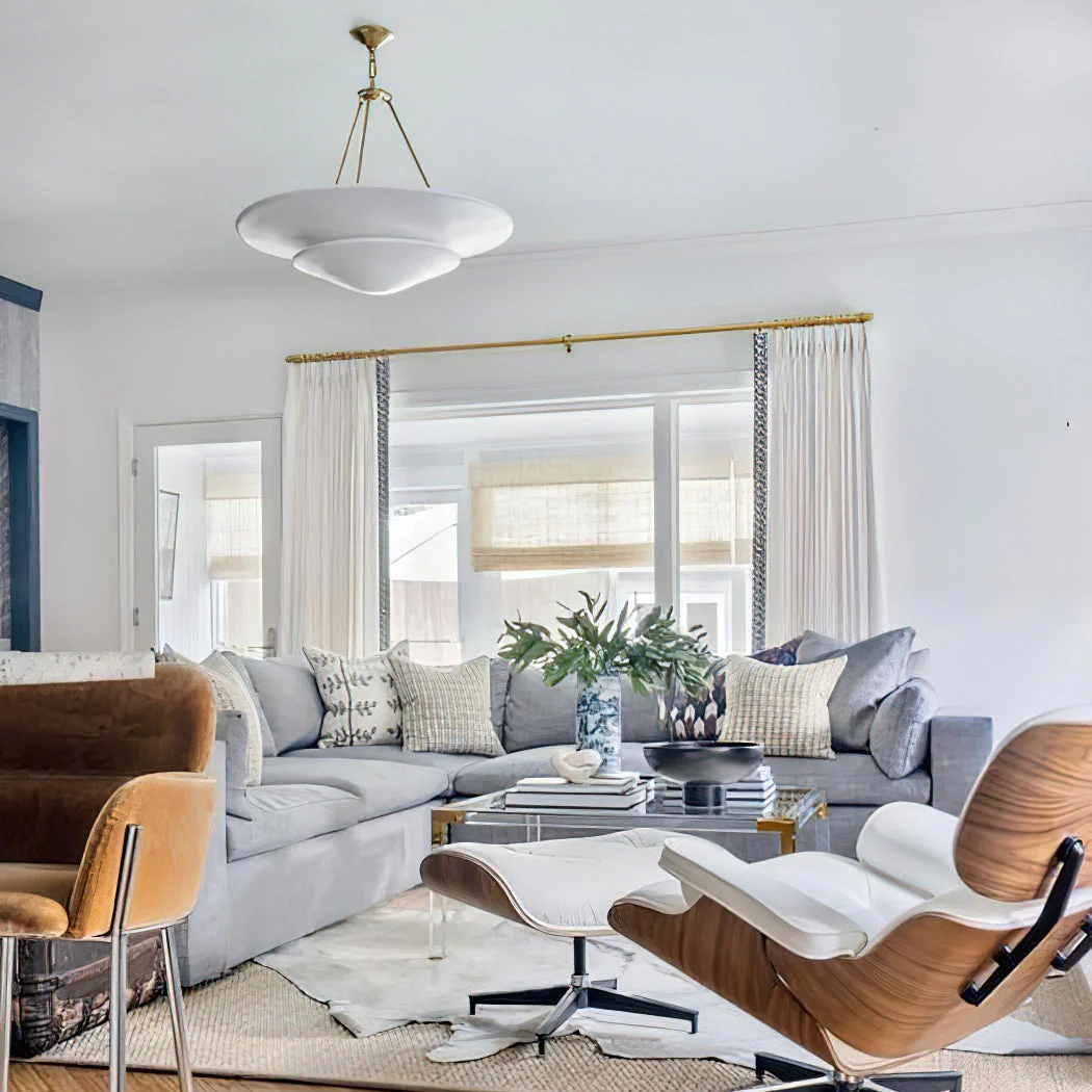 Aerin Contemporary Brass Chandelier - Image 9