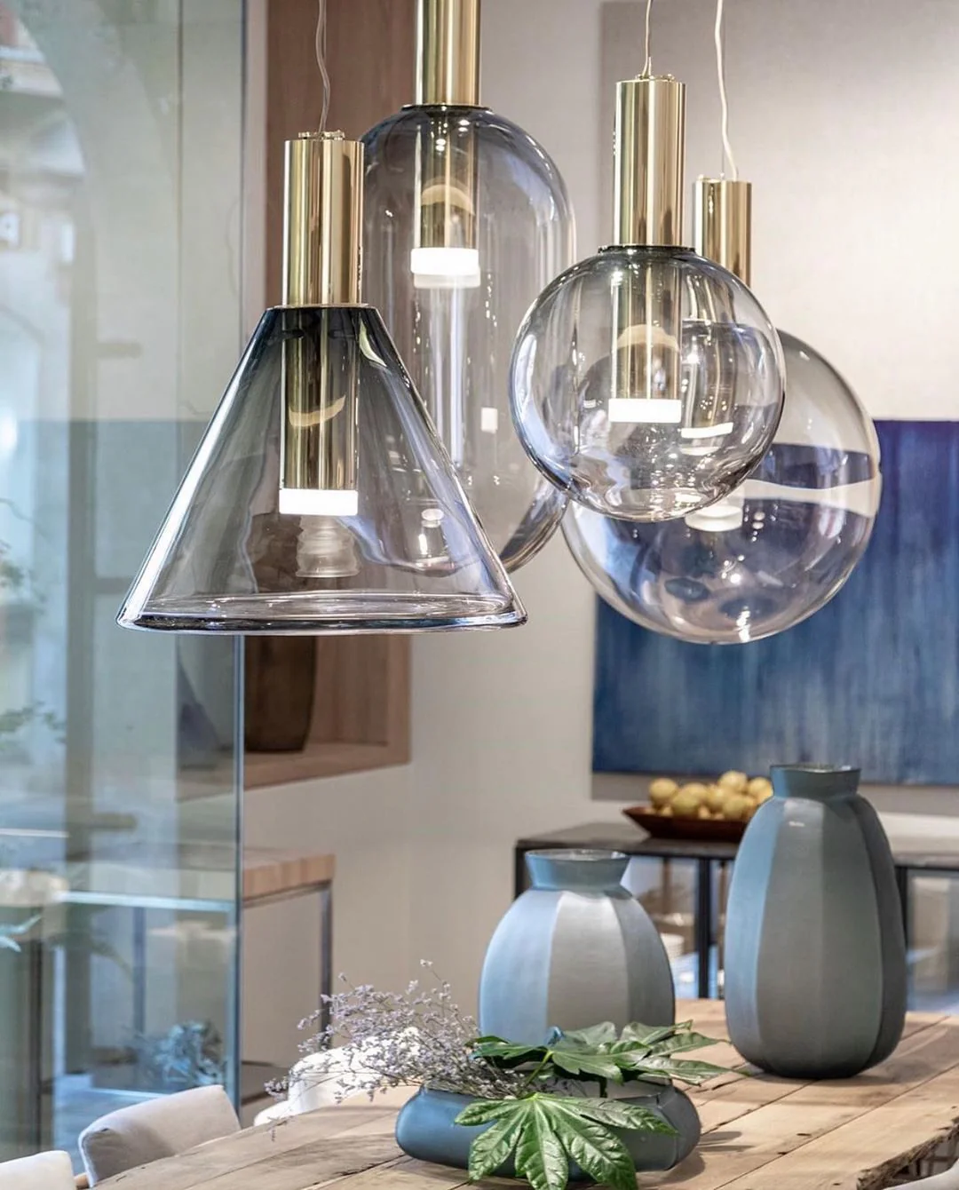 Aeris Minimalist Glass Pendant Lamp - Image 67