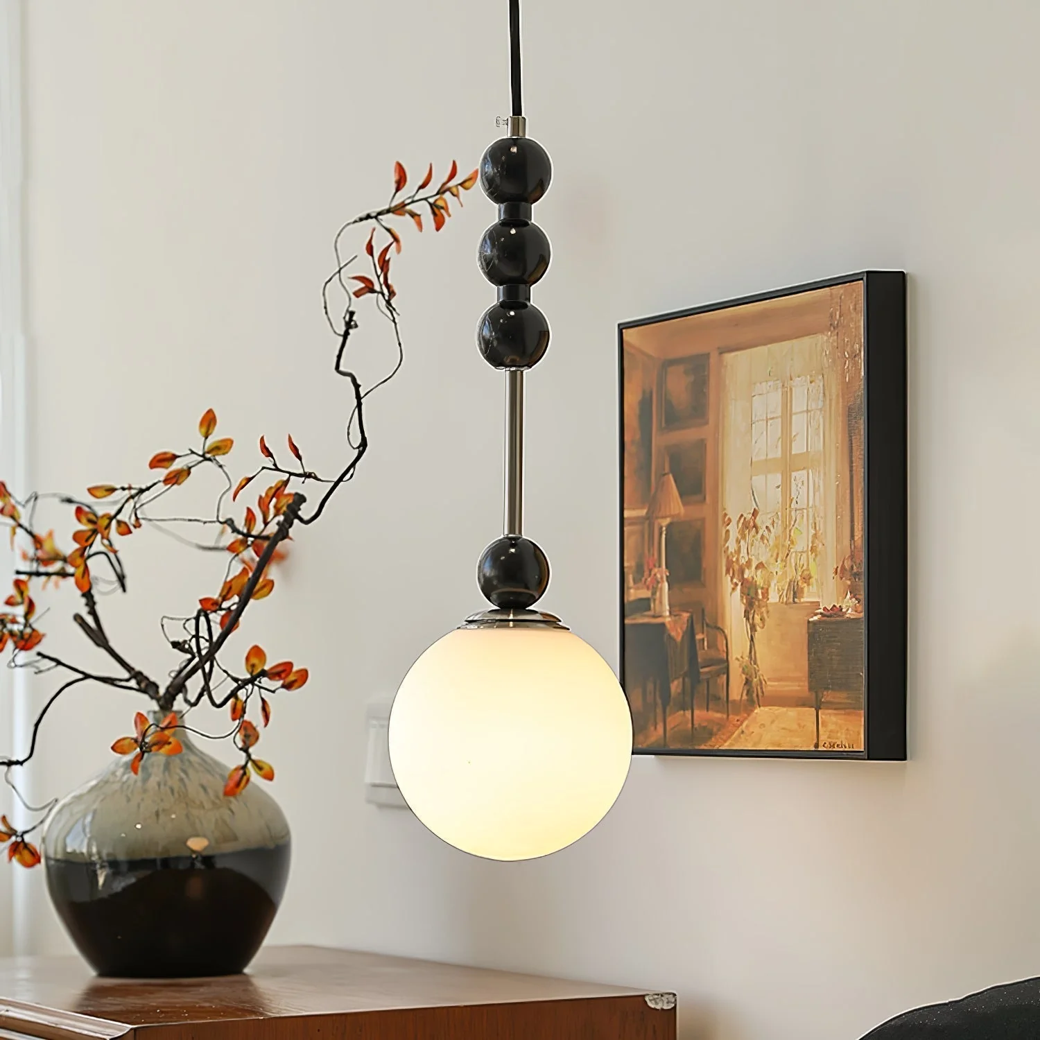 Aeris Minimalist Wood Pendant Lamp - Image 4