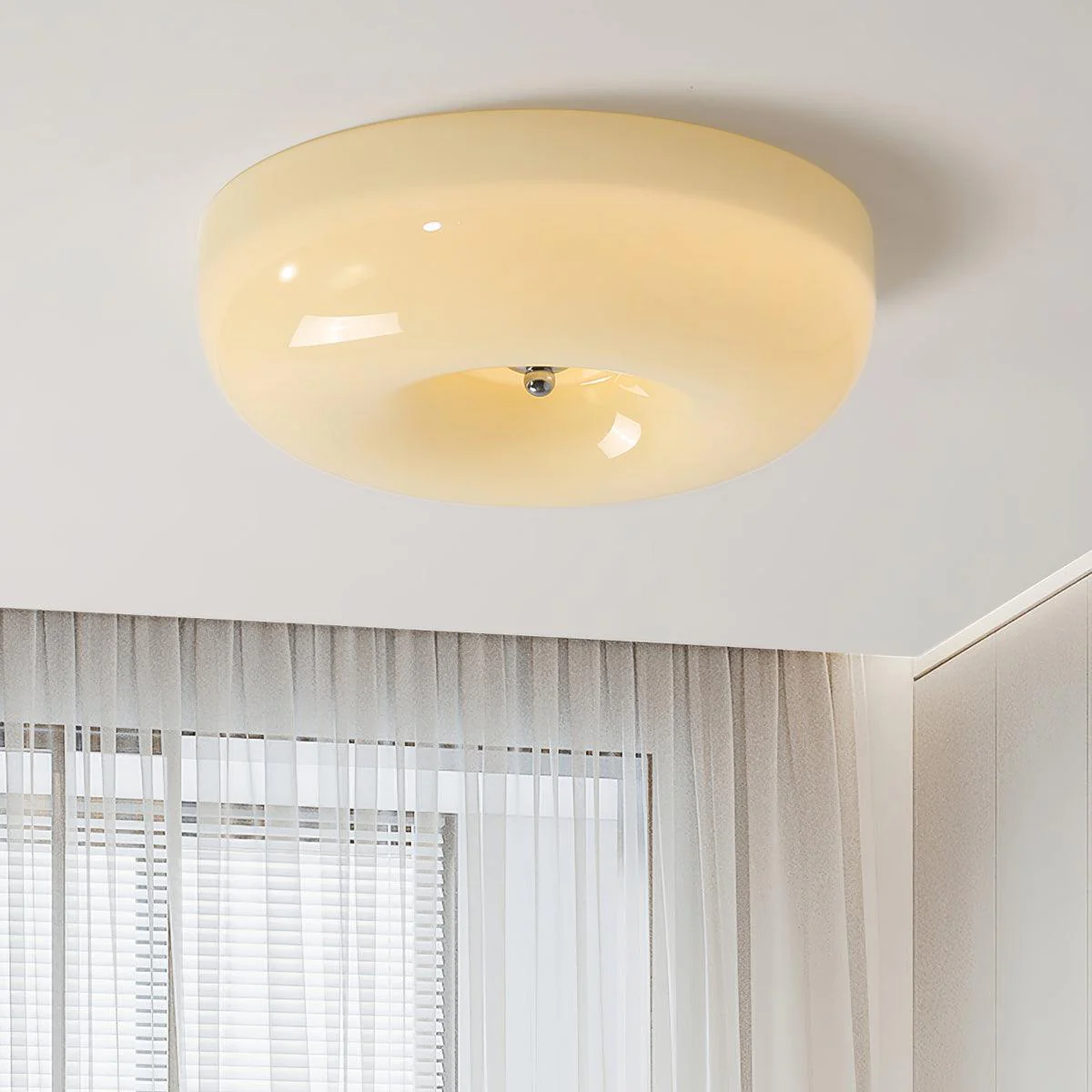 Afralia Modern Minimalist Swirl Glass Ceiling Lamp - Image 15
