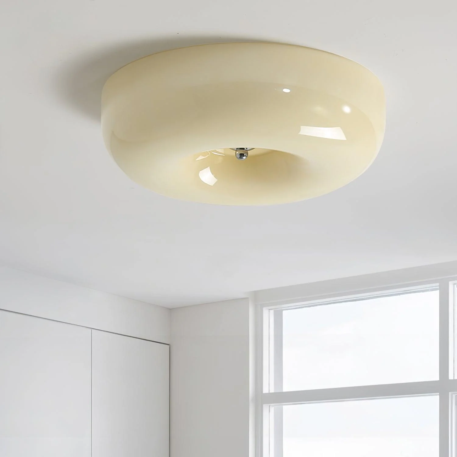Afralia Modern Minimalist Swirl Glass Ceiling Lamp - Image 30