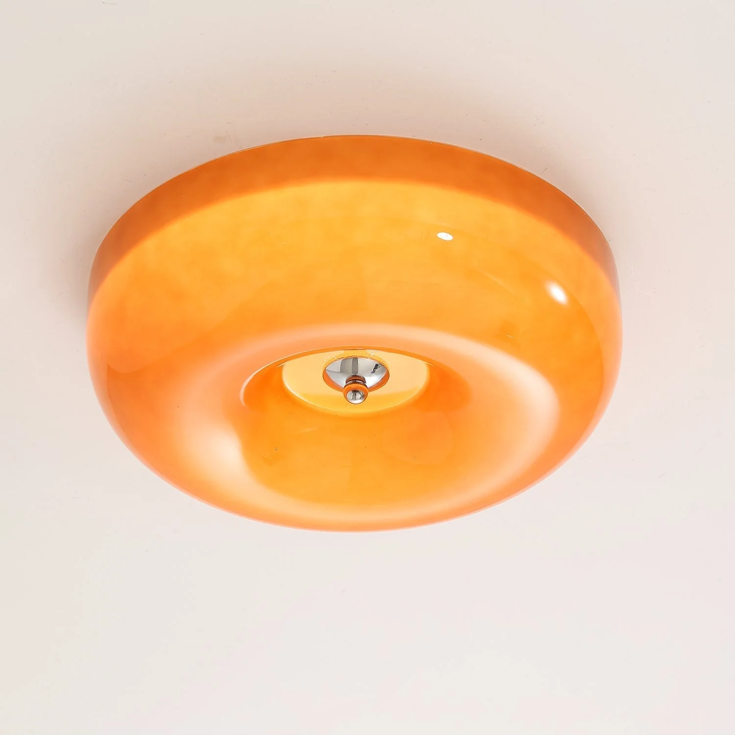 Afralia Modern Minimalist Swirl Glass Ceiling Lamp - Image 4
