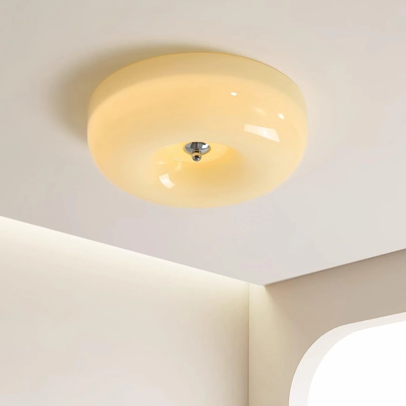 Afralia Modern Minimalist Swirl Glass Ceiling Lamp - Image 40