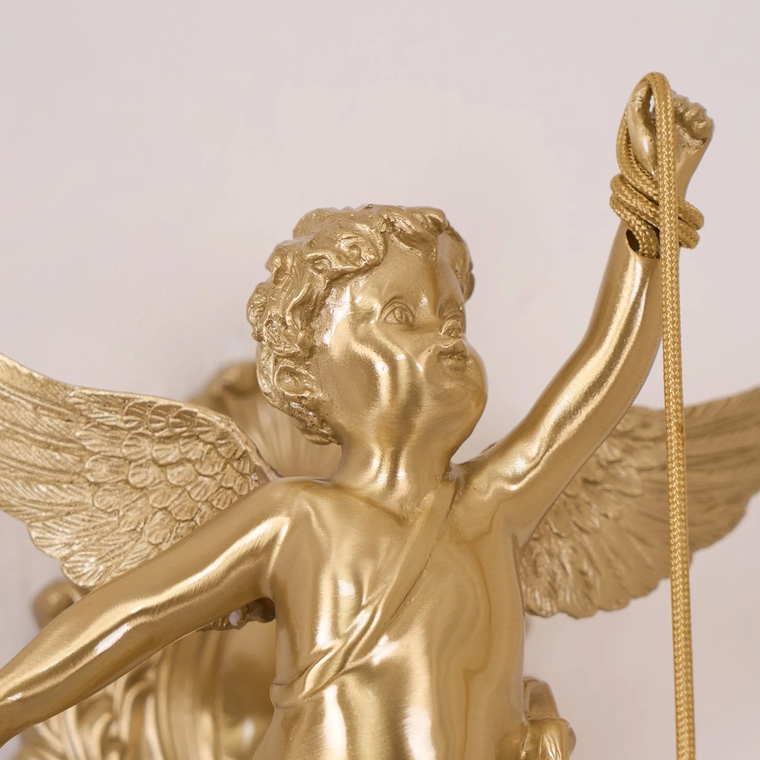 Aged Flying Angel Glass Wall Light - Image 14