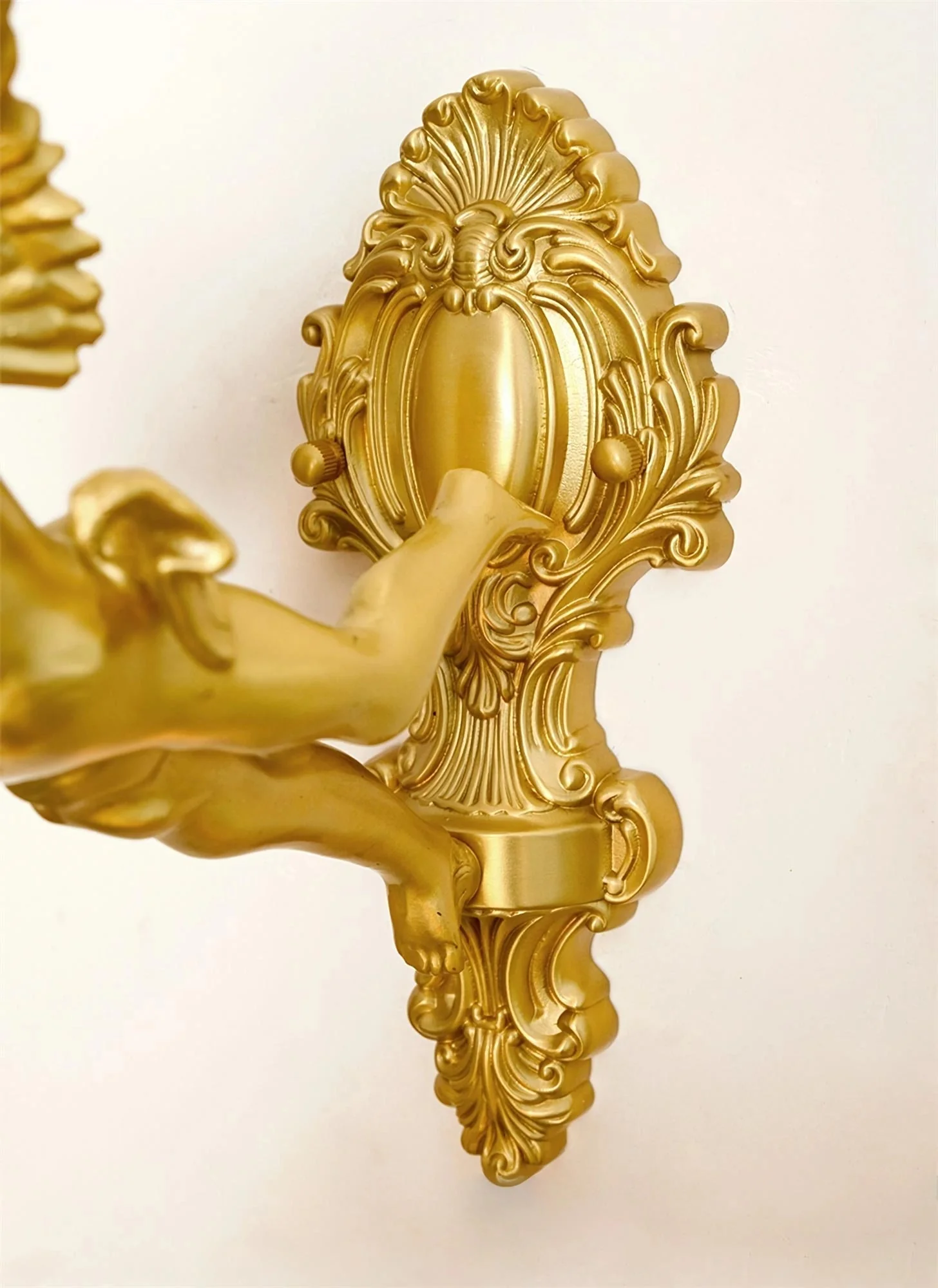 Aged Flying Angel Glass Wall Light - Image 2