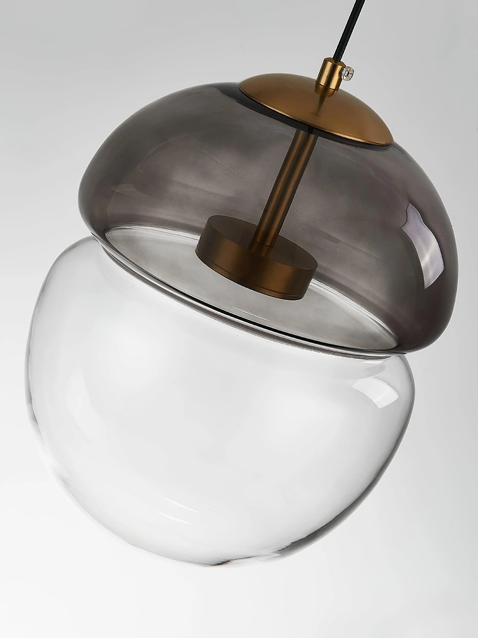 Aged Modern Minimalist Dome Glass Pendant Light - Image 11