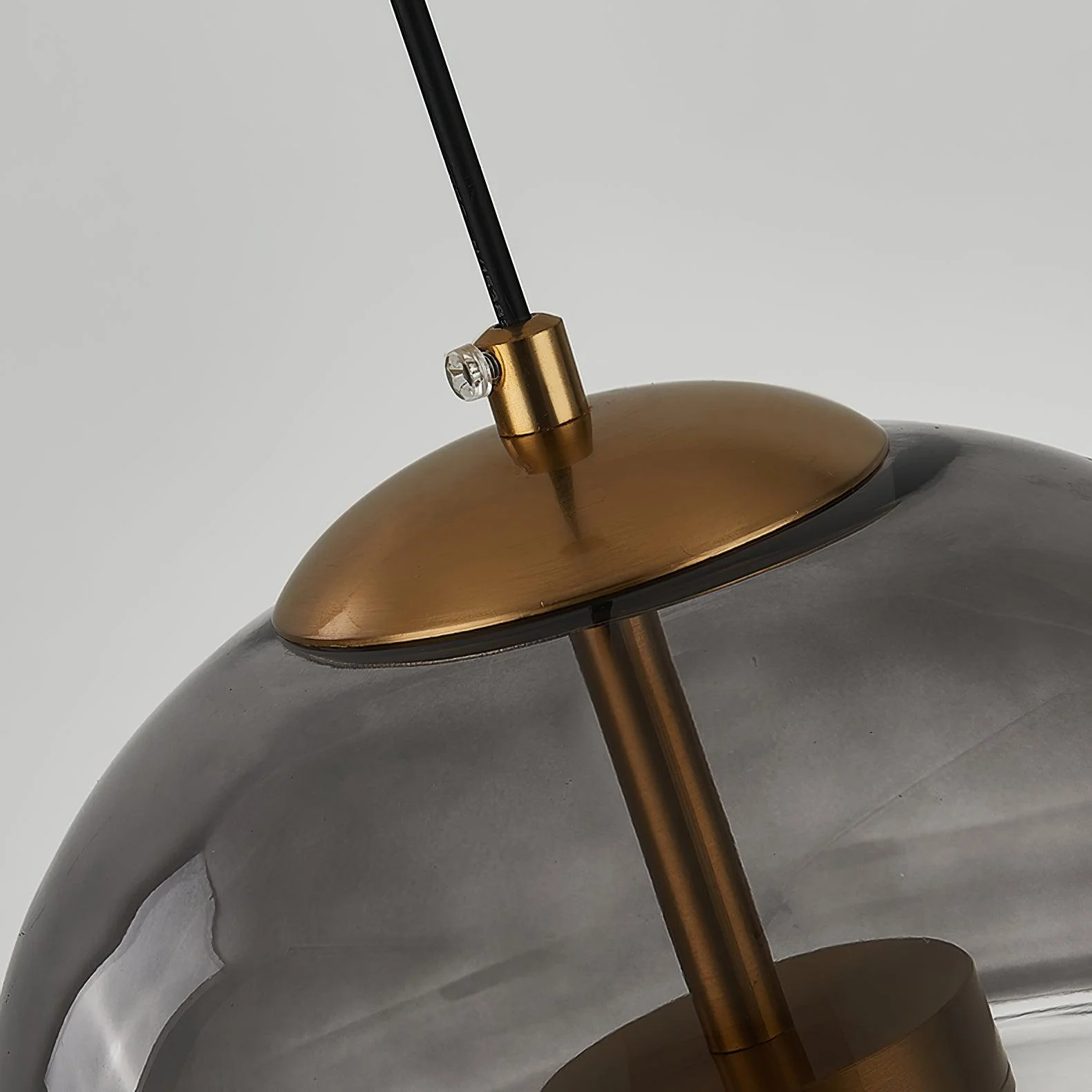 Aged Modern Minimalist Dome Glass Pendant Light - Image 12