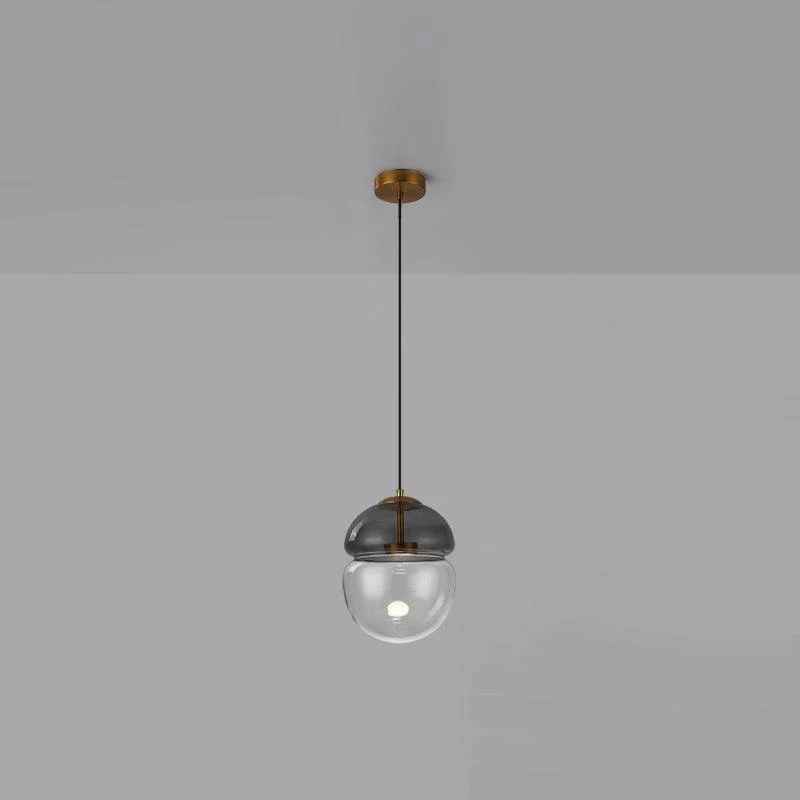 Aged Modern Minimalist Dome Glass Pendant Light - Image 8