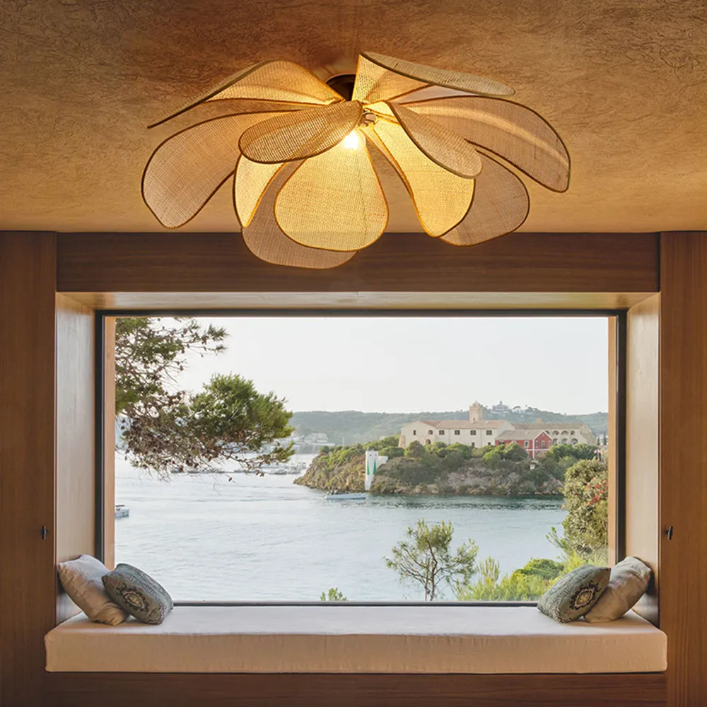 Aiko Handmade Pendant Light, Rattan/Willow Weave - Image 10