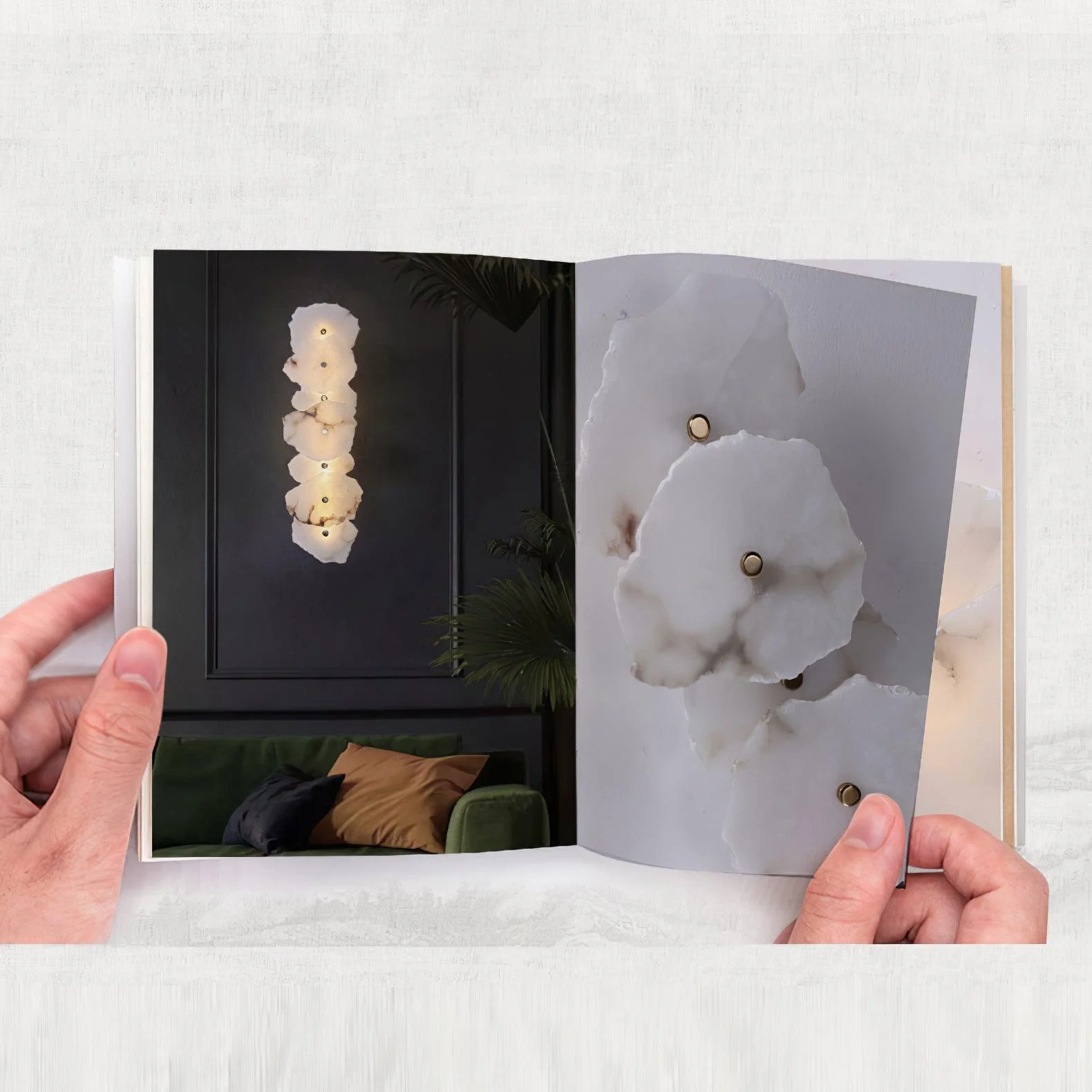 Alaeila Floral Cluster Alabaster Wall Light - Image 24