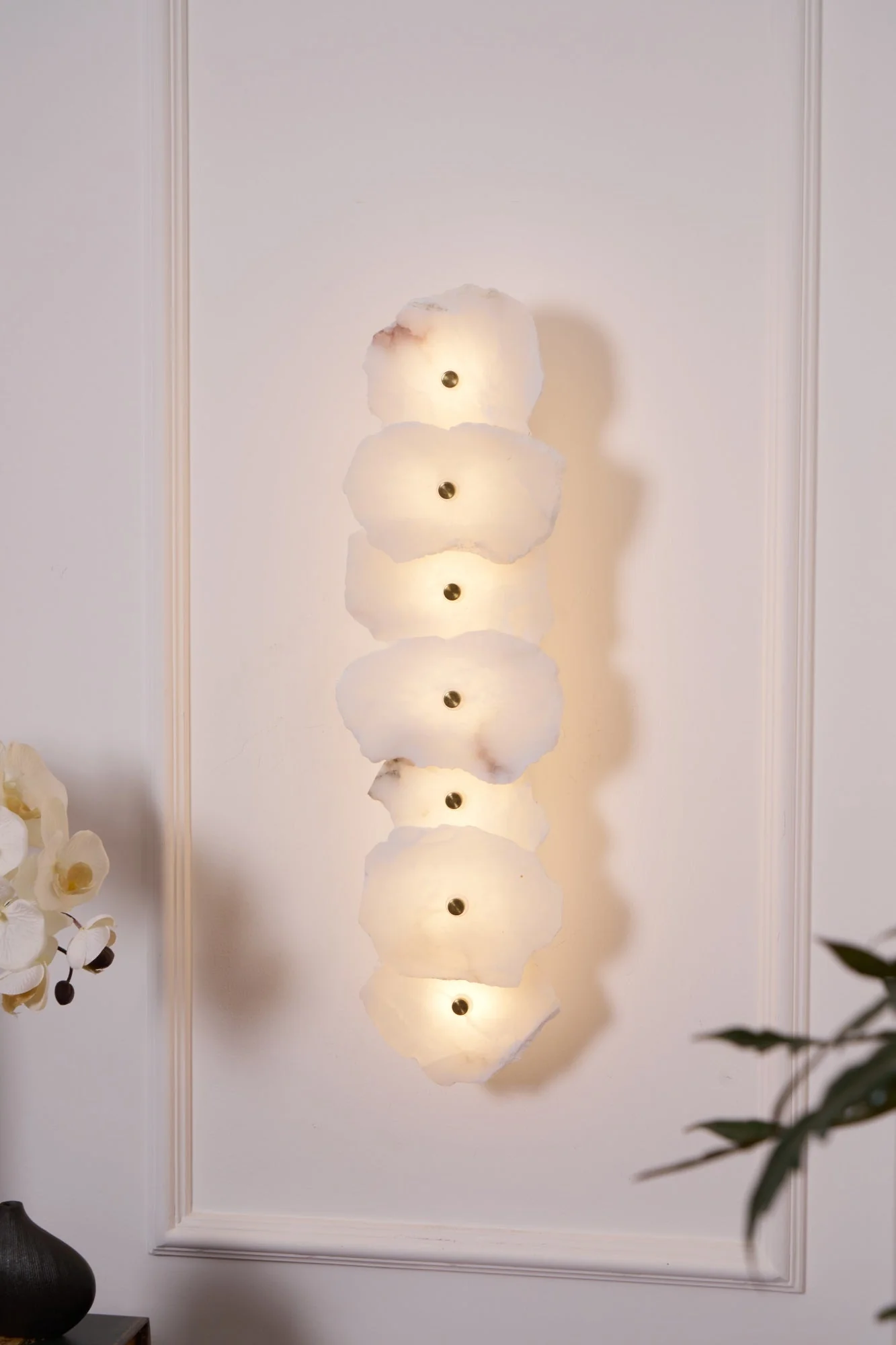 Alaeila Floral Cluster Alabaster Wall Light - Image 38