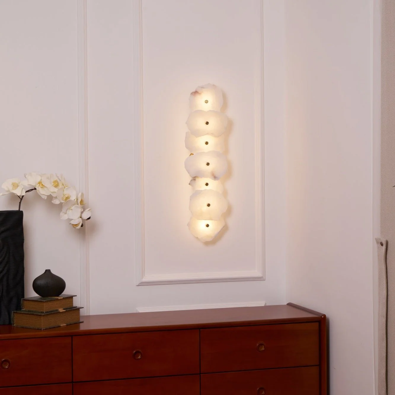 Alaeila Floral Cluster Alabaster Wall Light - Image 39