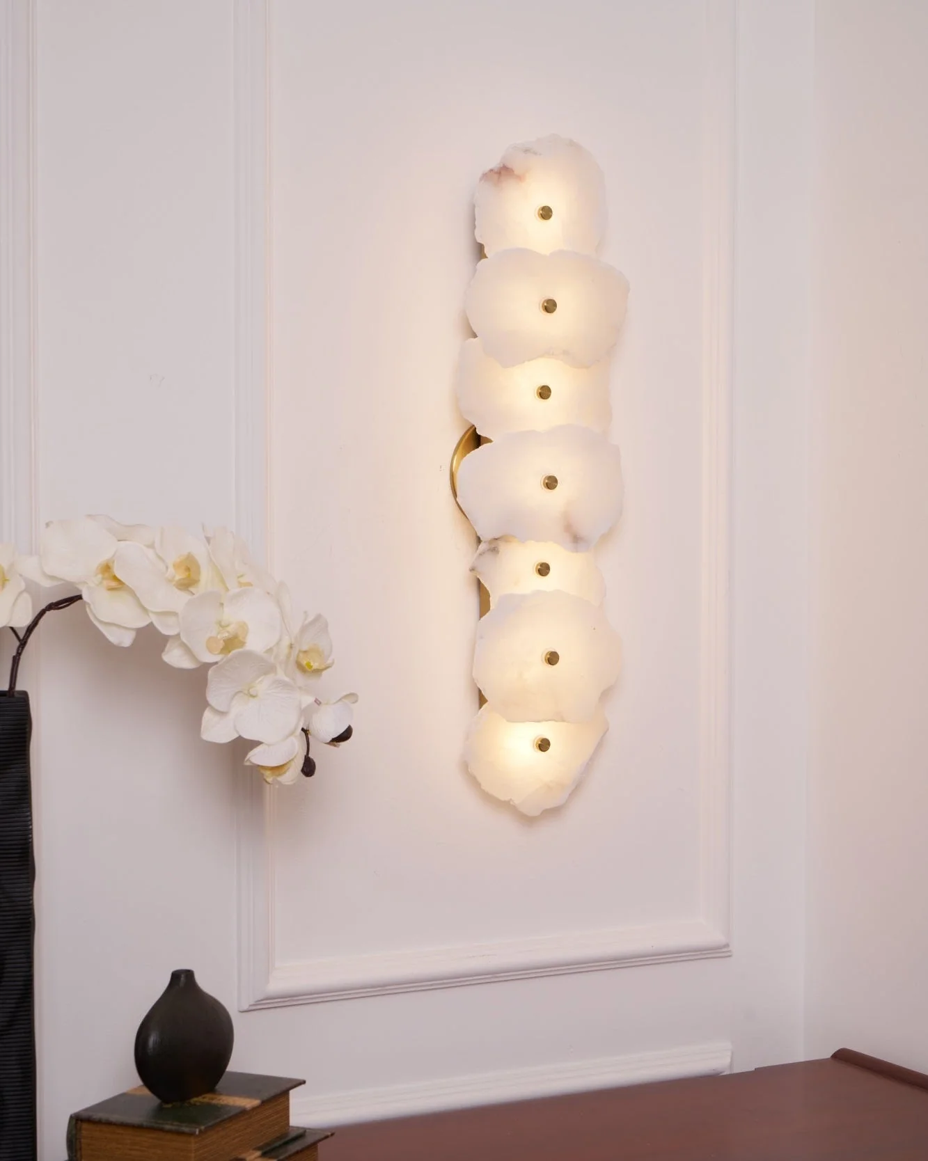 Alaeila Floral Cluster Alabaster Wall Light - Image 42
