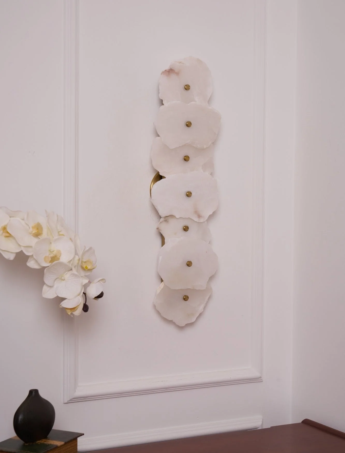 Alaeila Floral Cluster Alabaster Wall Light - Image 43