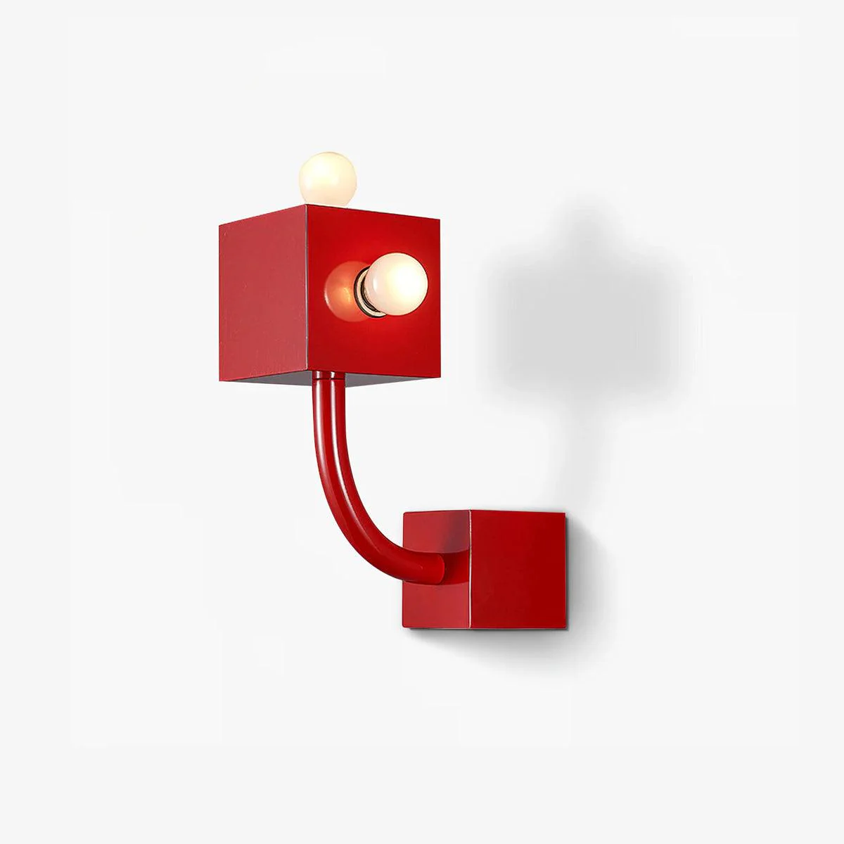 Alanna Individual Creativity Red Cube Wall Lamp - Image 15