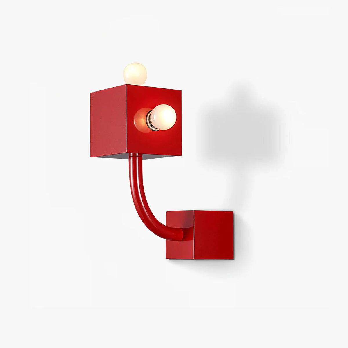 Alanna Individual Creativity Red Cube Wall Lamp - Image 3