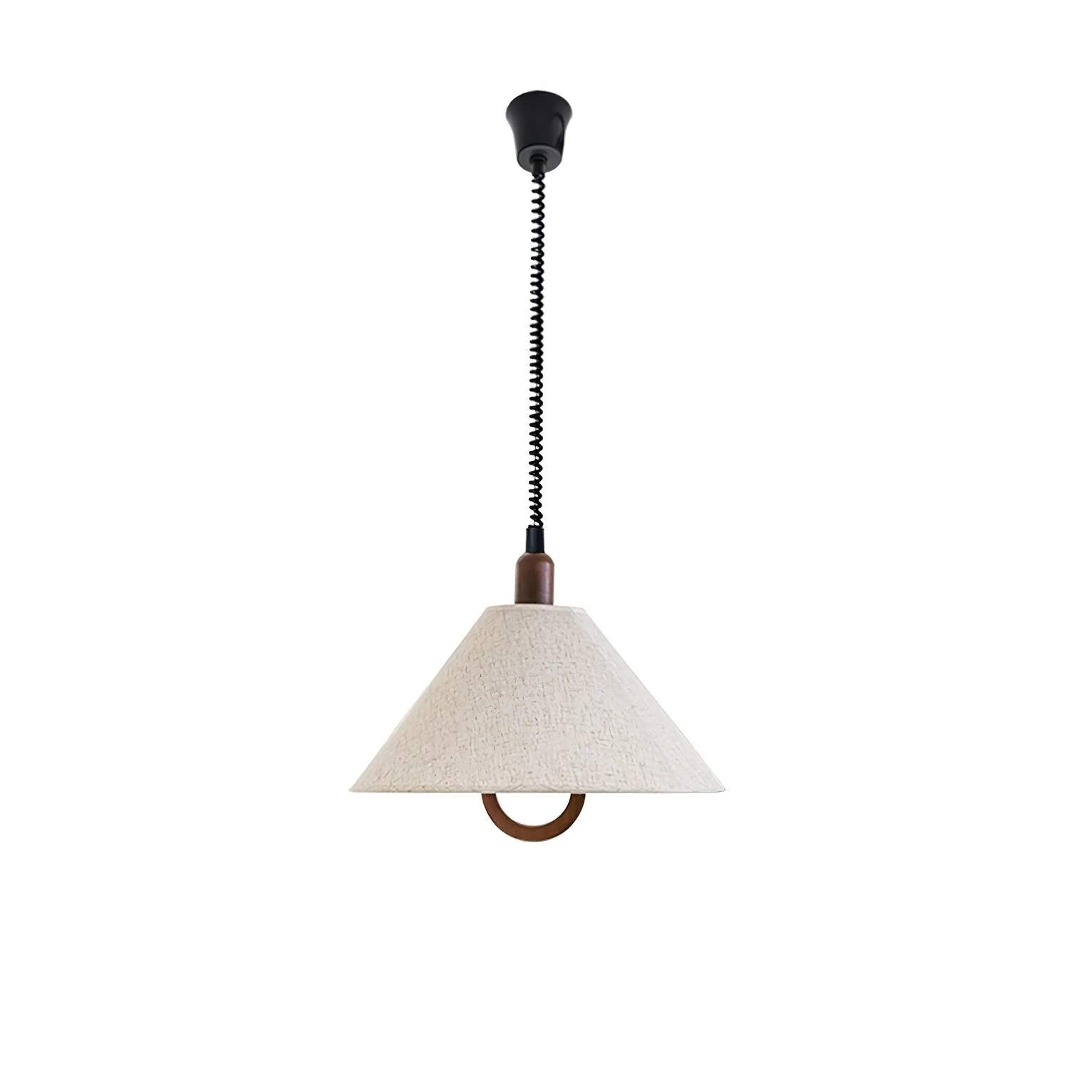 Alcaria Premium Nordic Art Fabric Wood Pendant Lamp - Image 11