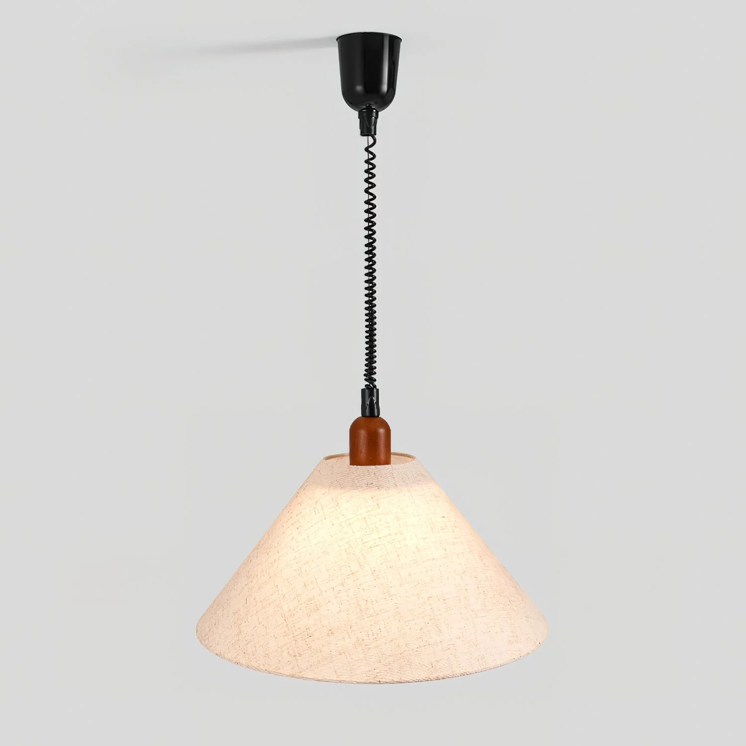Alcaria Premium Nordic Art Fabric Wood Pendant Lamp - Image 17