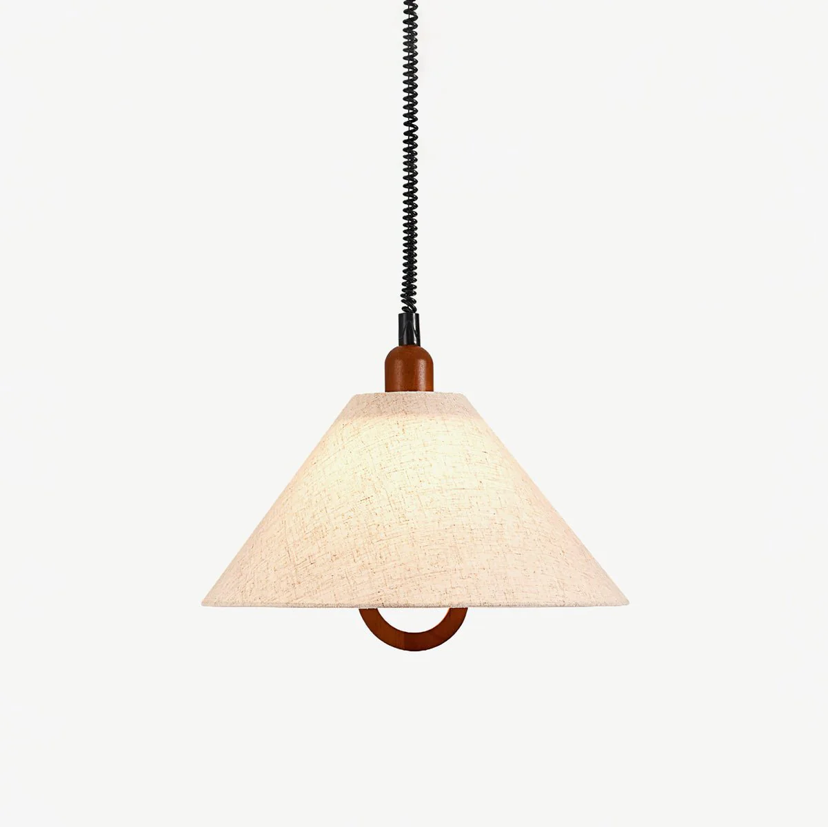 Alcaria Premium Nordic Art Fabric Wood Pendant Lamp - Image 24