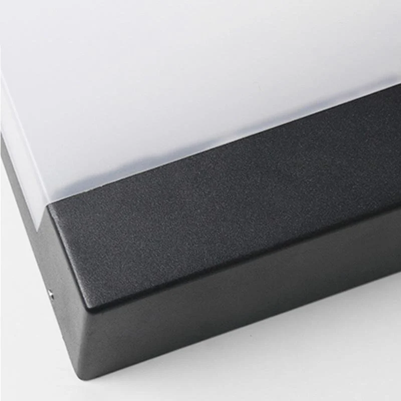 Ali Square Modern Black Outdoor Wall Lights Porch Lights - Image 4