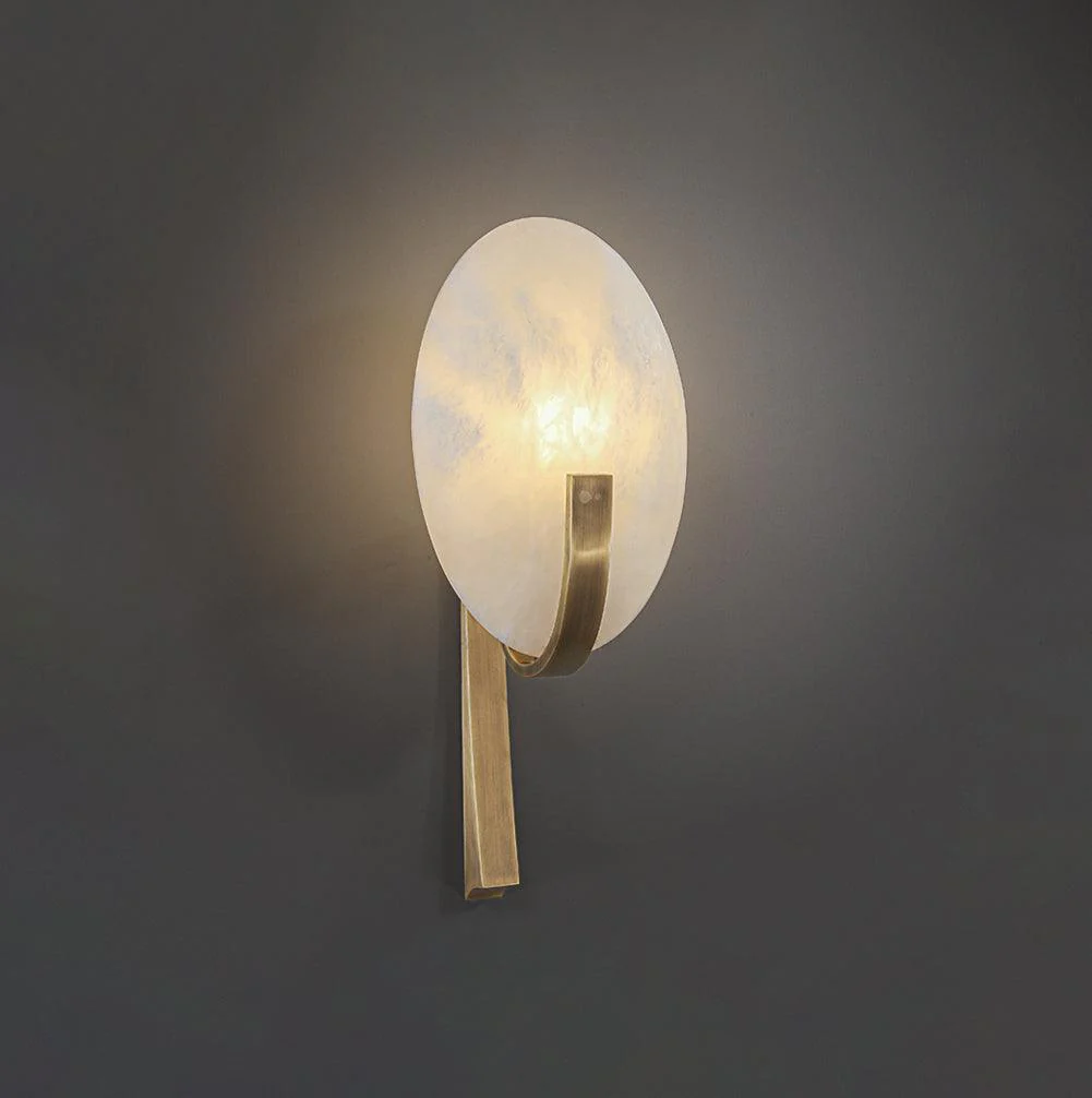 Alice Minimalist Alabaster Wall Light - Image 13