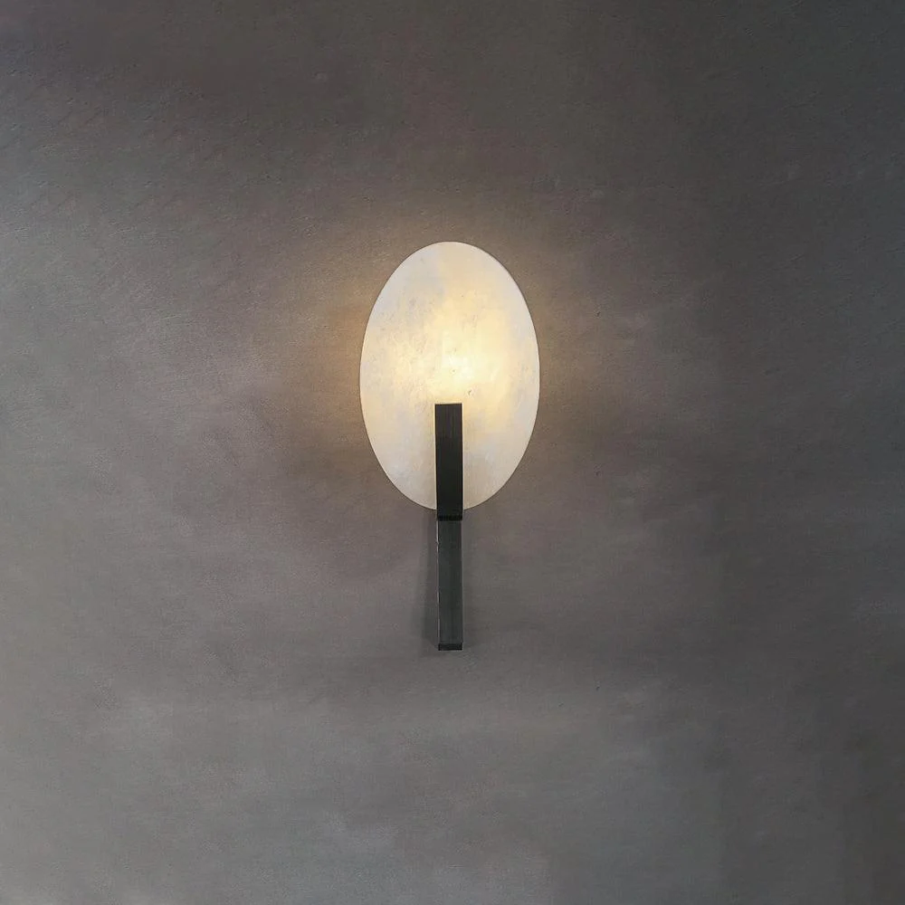 Alice Minimalist Alabaster Wall Light - Image 15