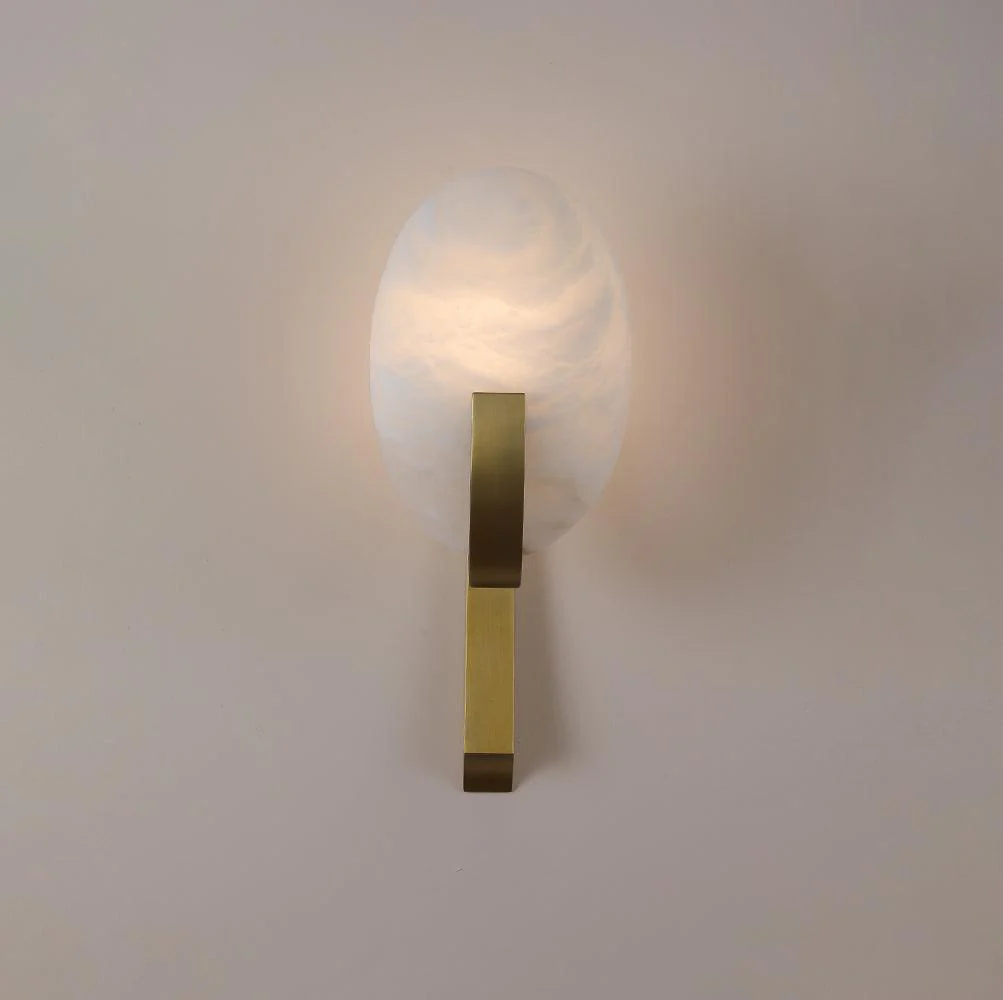 Alice Minimalist Alabaster Wall Light - Image 16