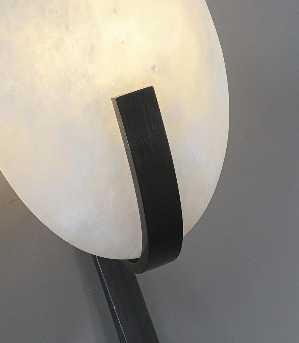 Alice Minimalist Alabaster Wall Light - Image 17