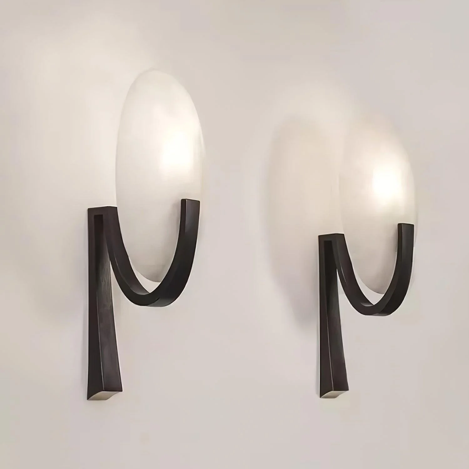 Alice Minimalist Alabaster Wall Light - Image 18