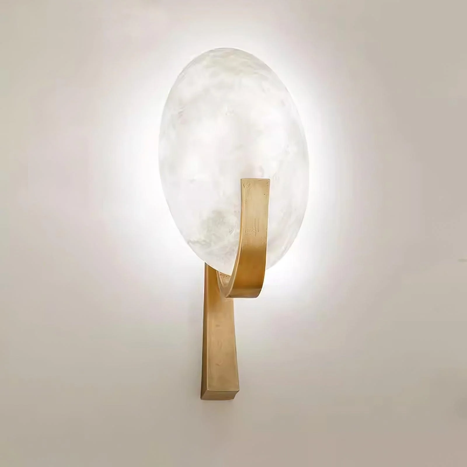 Alice Minimalist Alabaster Wall Light - Image 19