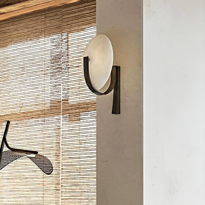 Alice Minimalist Alabaster Wall Light - Image 4