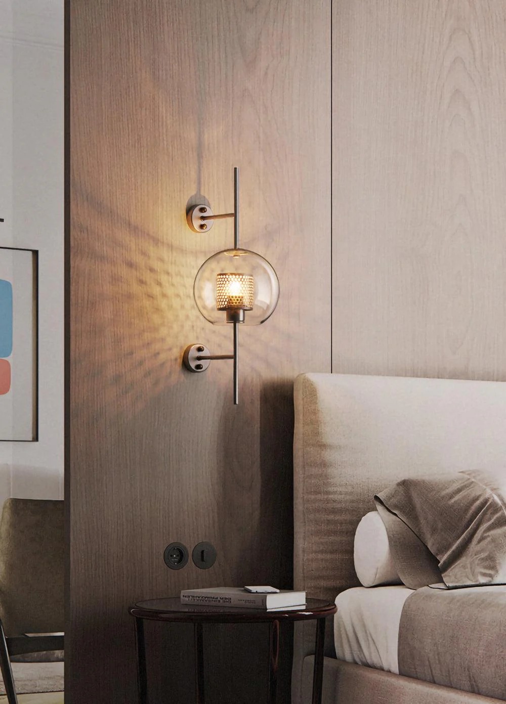 Alice Premium Nordic Art Glass Wall Light - Image 143