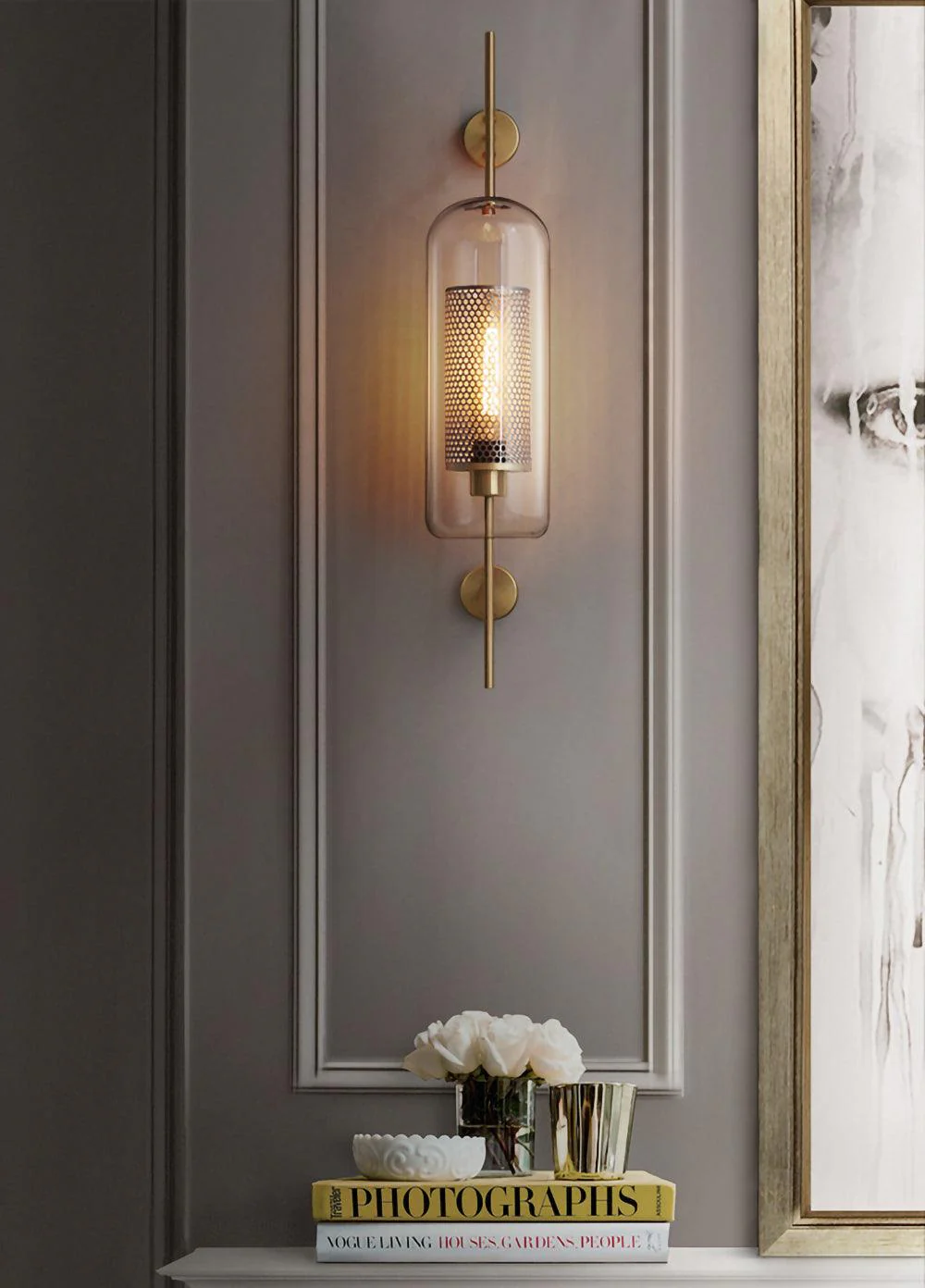 Alice Premium Nordic Art Glass Wall Light - Image 154