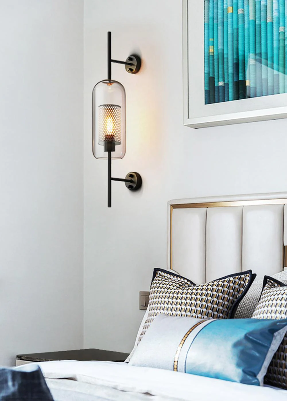 Alice Premium Nordic Art Glass Wall Light - Image 163