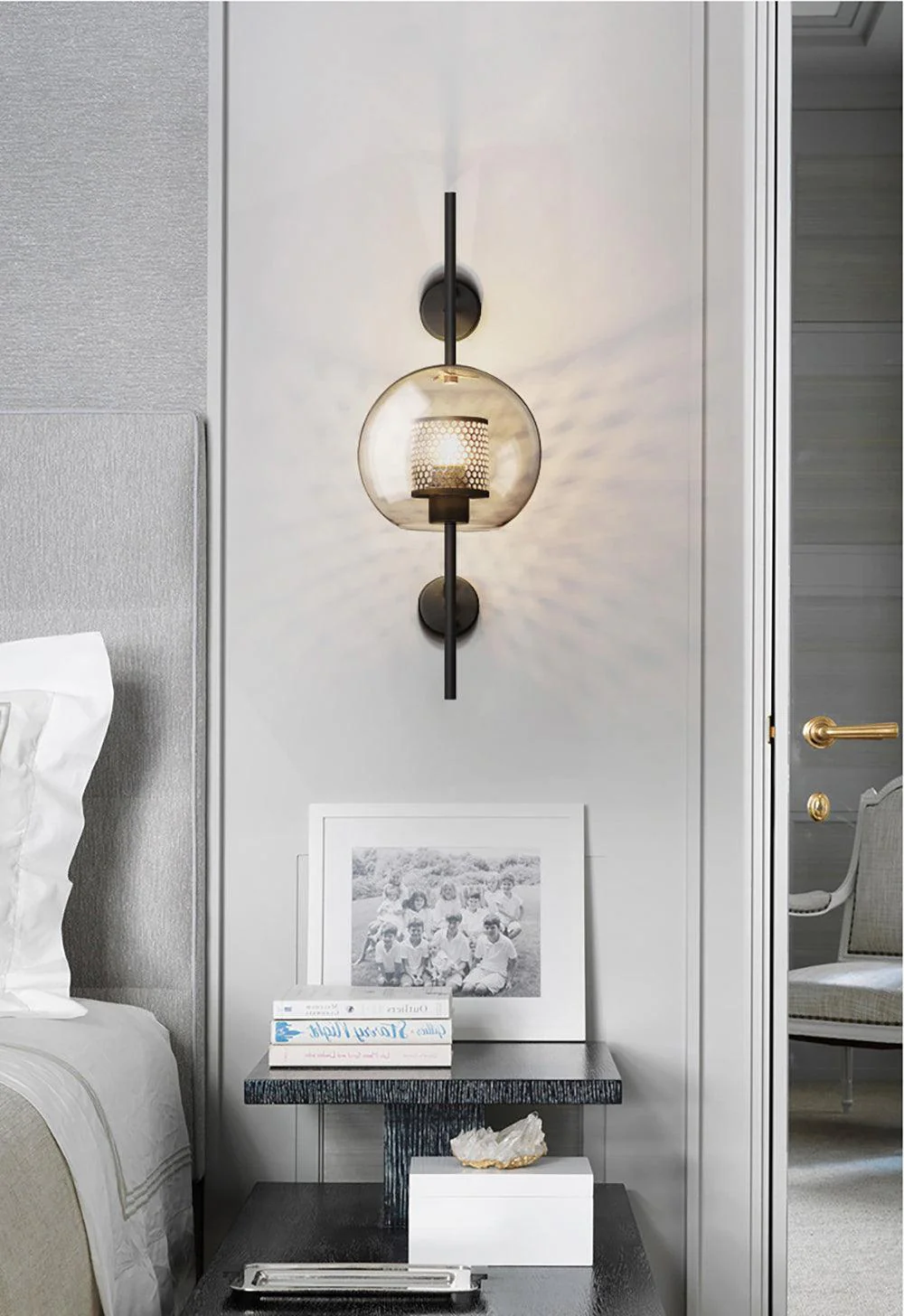 Alice Premium Nordic Art Glass Wall Light - Image 164