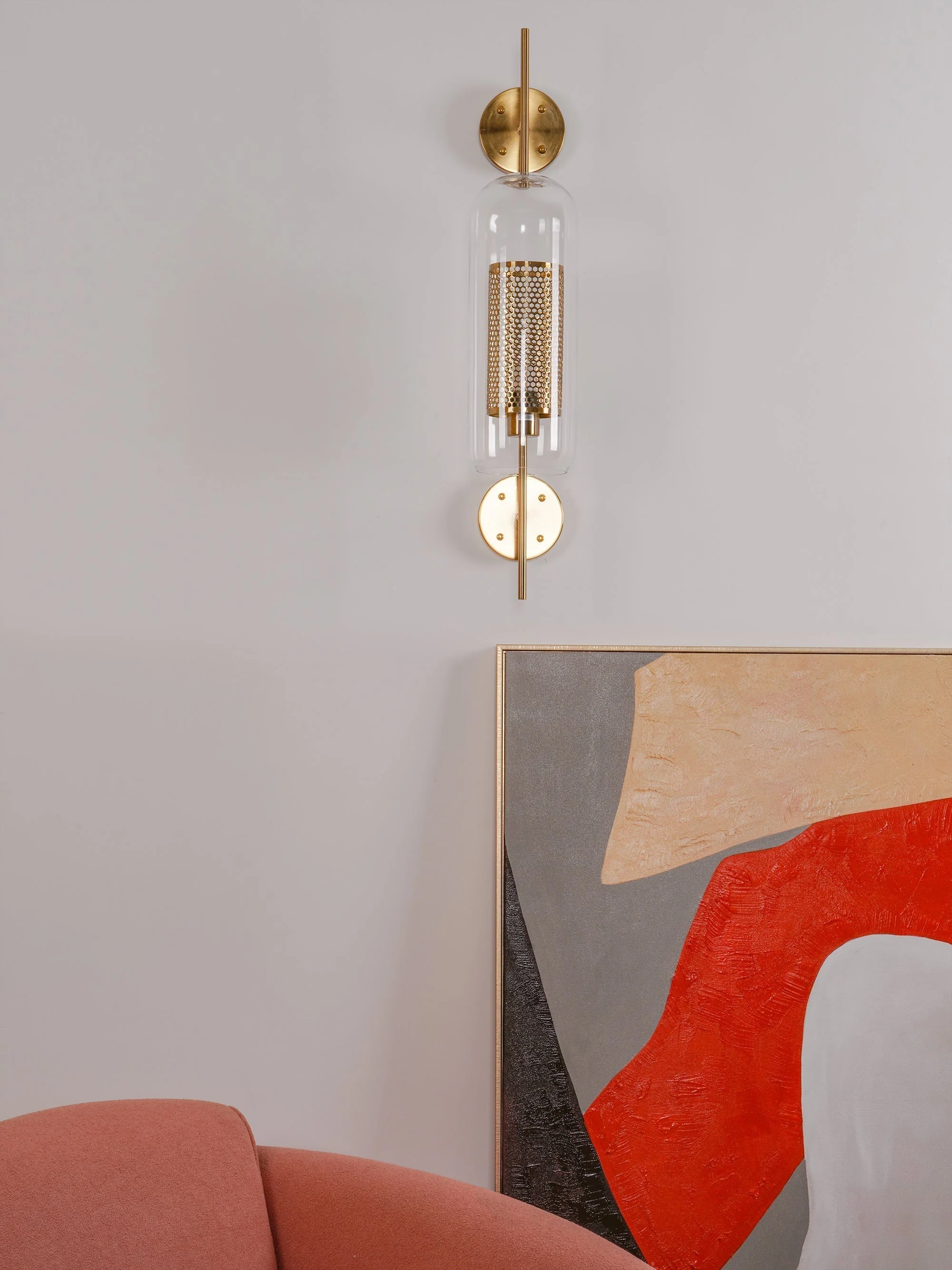 Alice Premium Nordic Art Glass Wall Light - Image 66