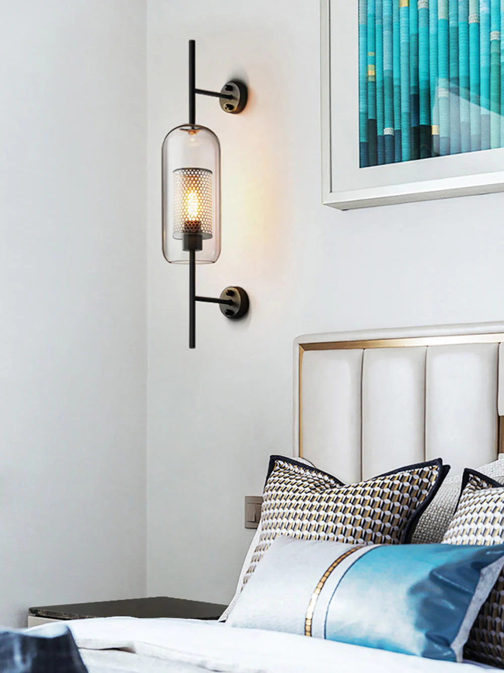 Alice Premium Nordic Art Glass Wall Light - Image 67