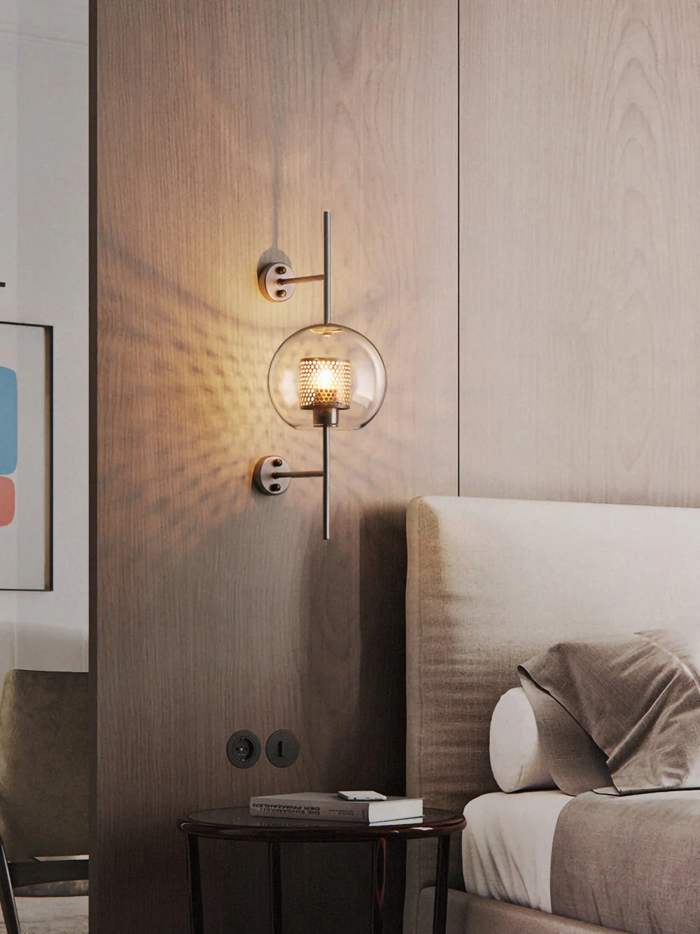Alice Premium Nordic Art Glass Wall Light - Image 71