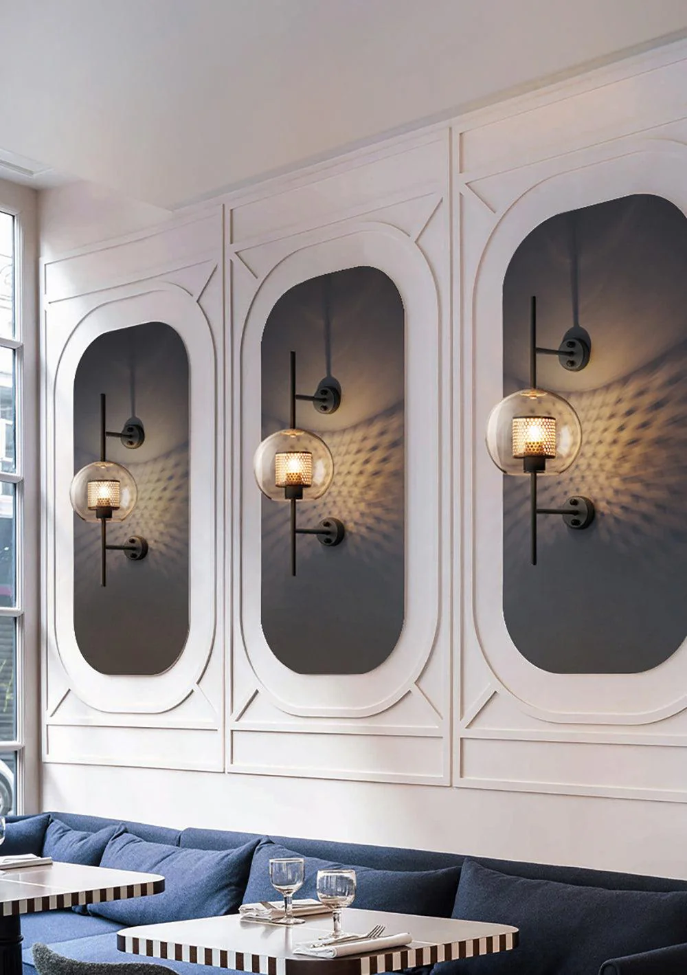 Alice Premium Nordic Art Glass Wall Light - Image 8